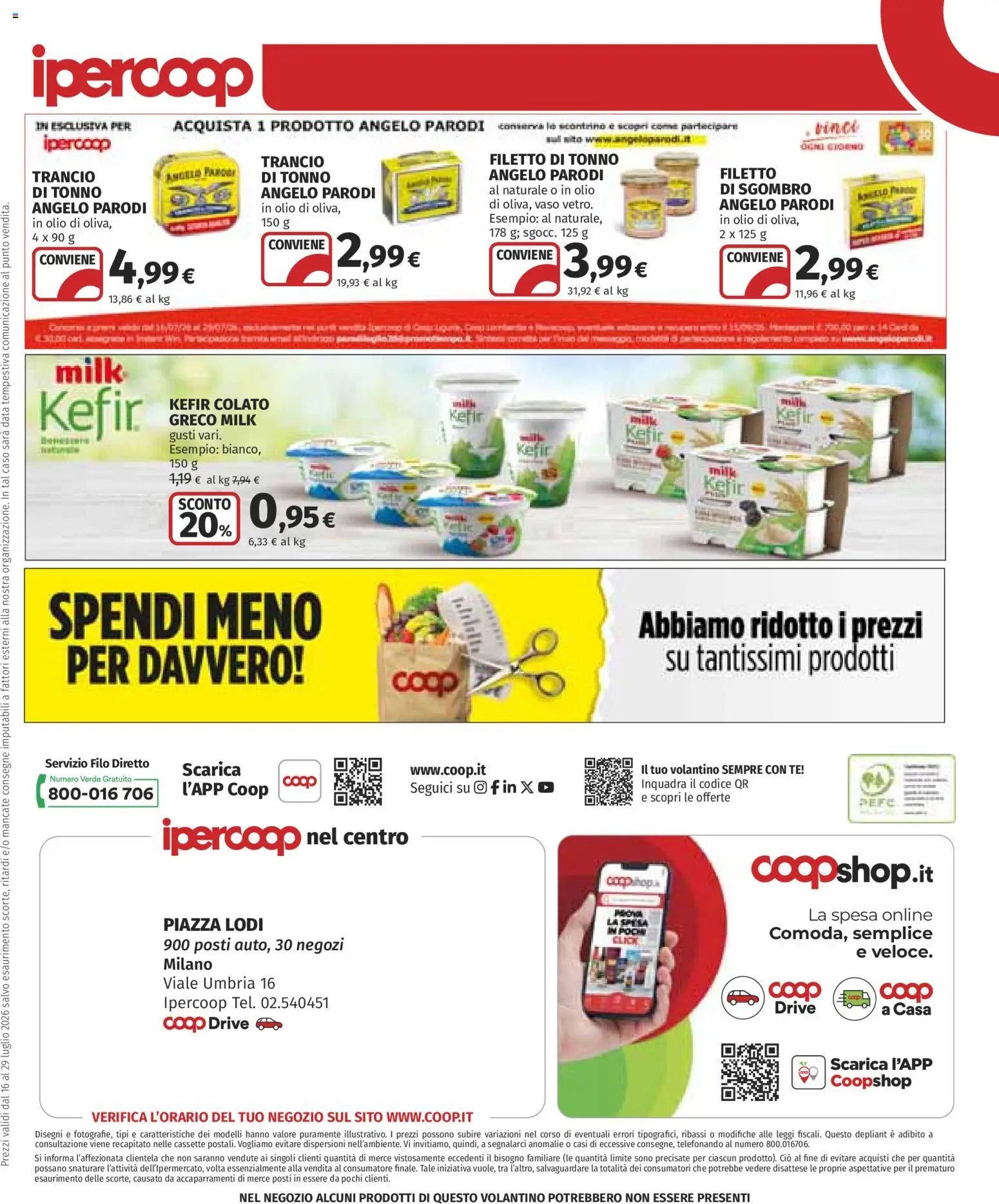 Ipercoop volantino Milano