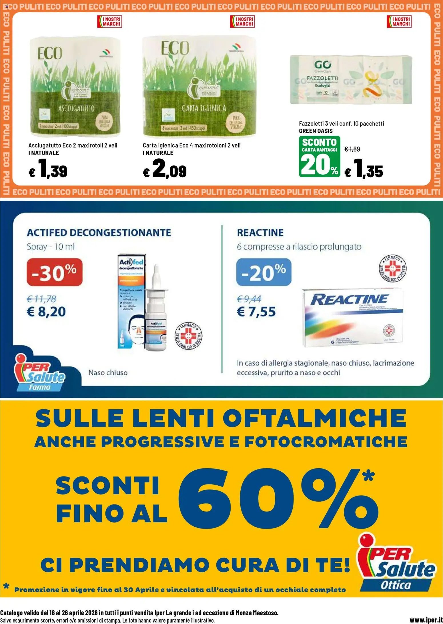 Iper volantino Benessere (2026-04-16 - 2026-04-26)