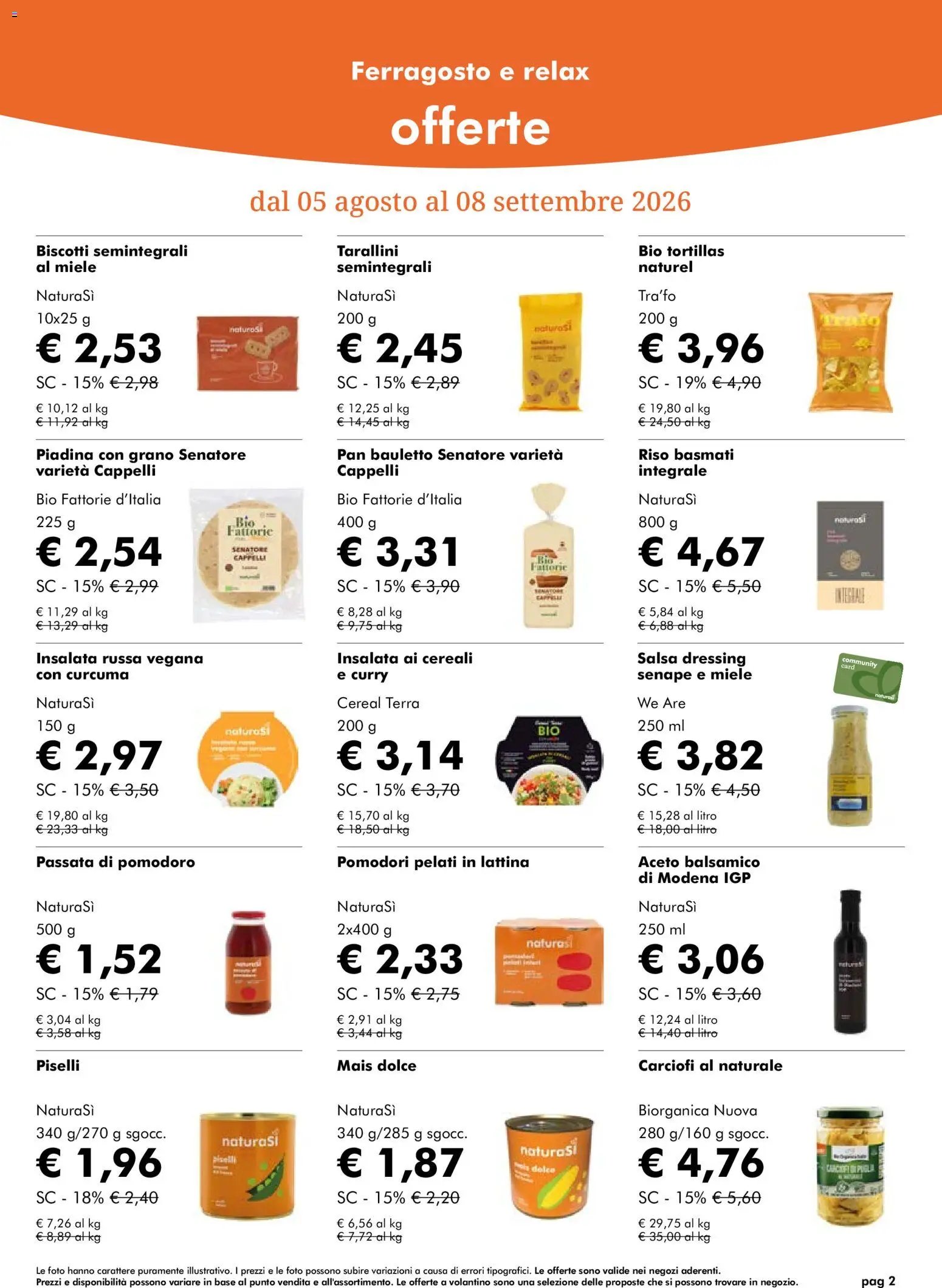 Natura Sì volantino