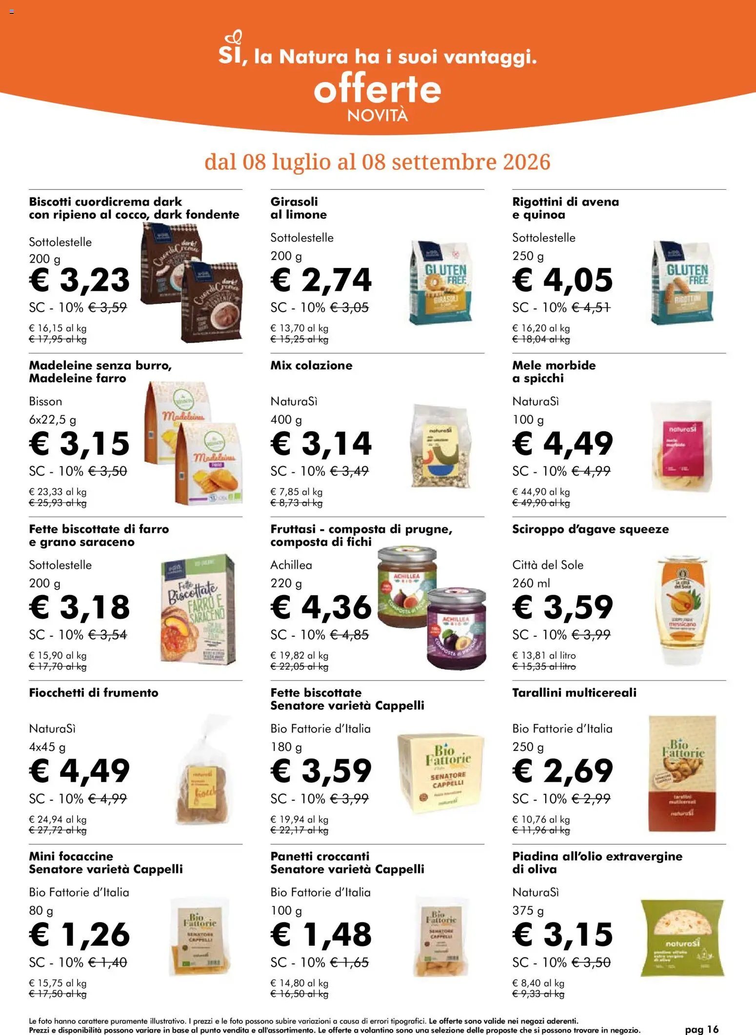 Natura Sì volantino