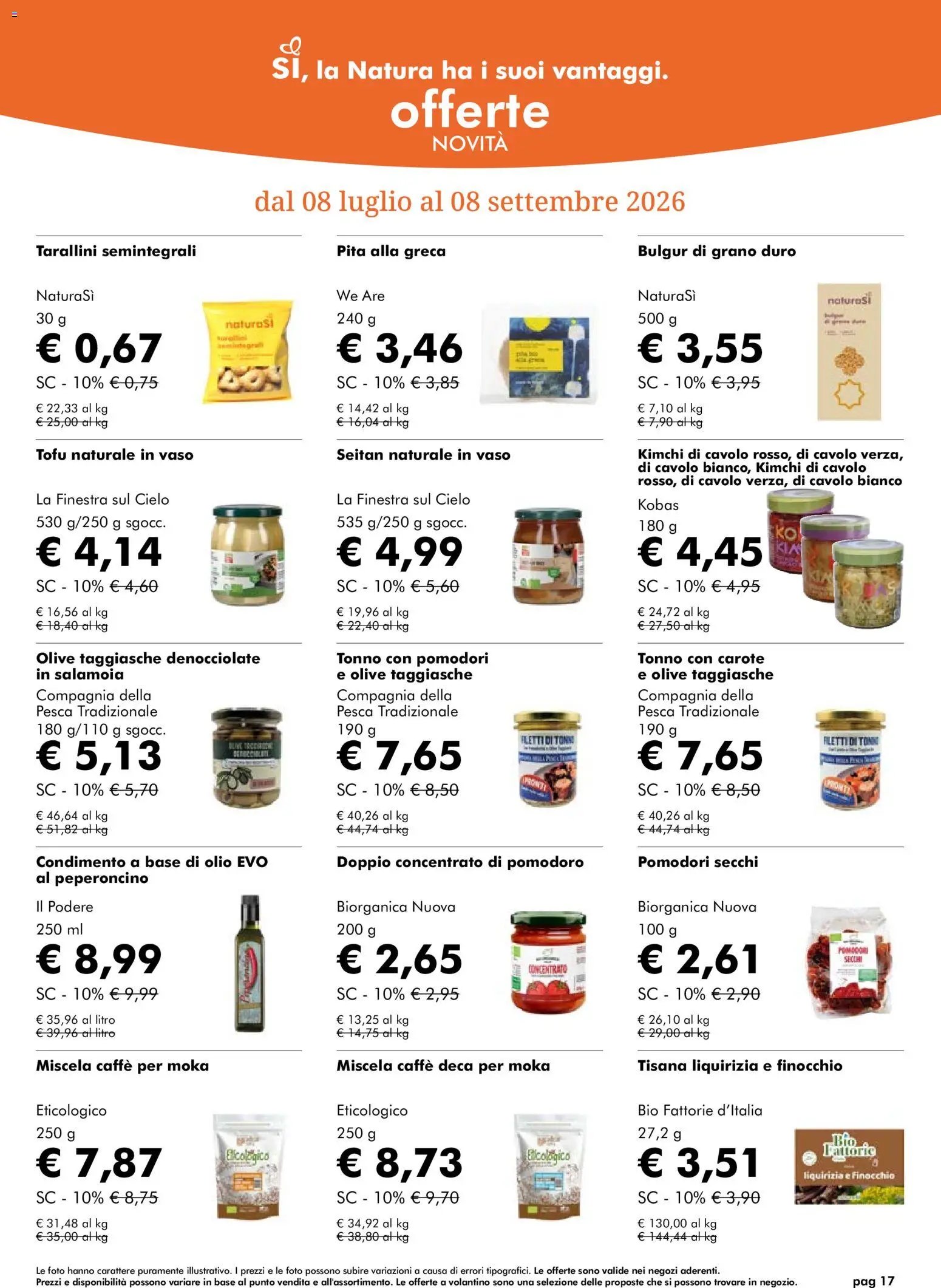 Natura Sì volantino