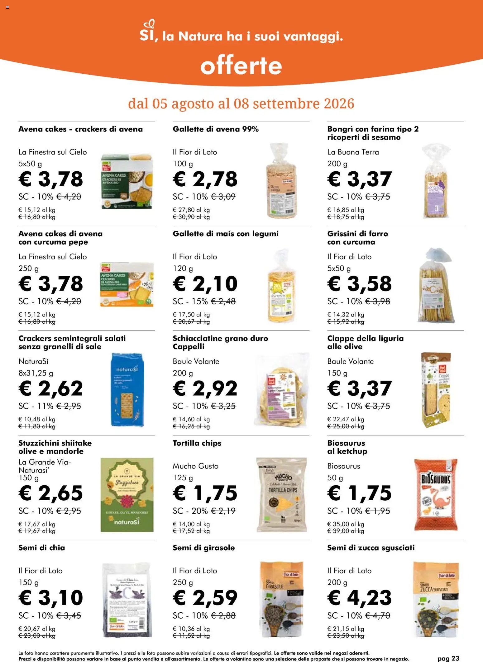 Natura Sì volantino