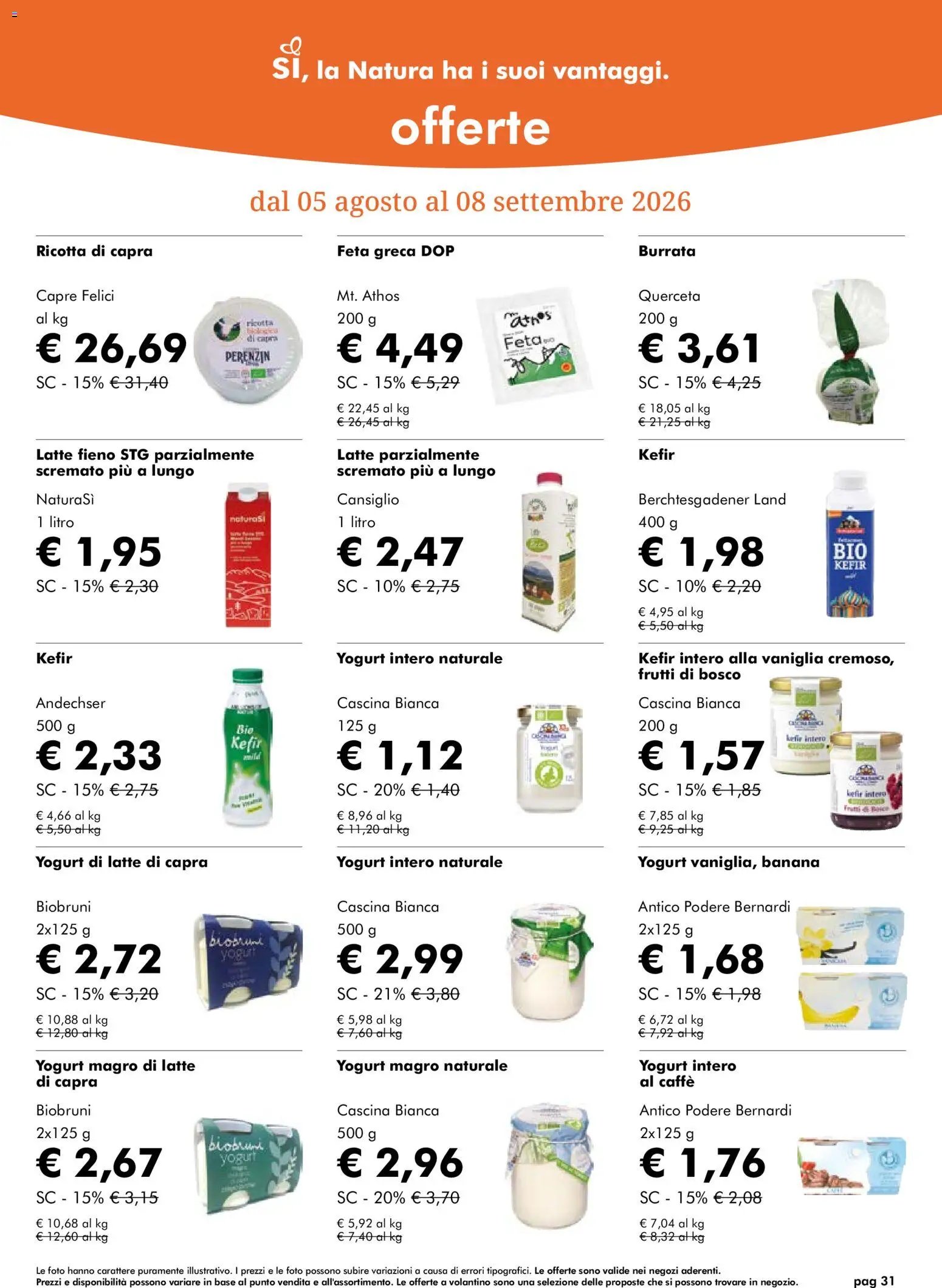 Natura Sì volantino