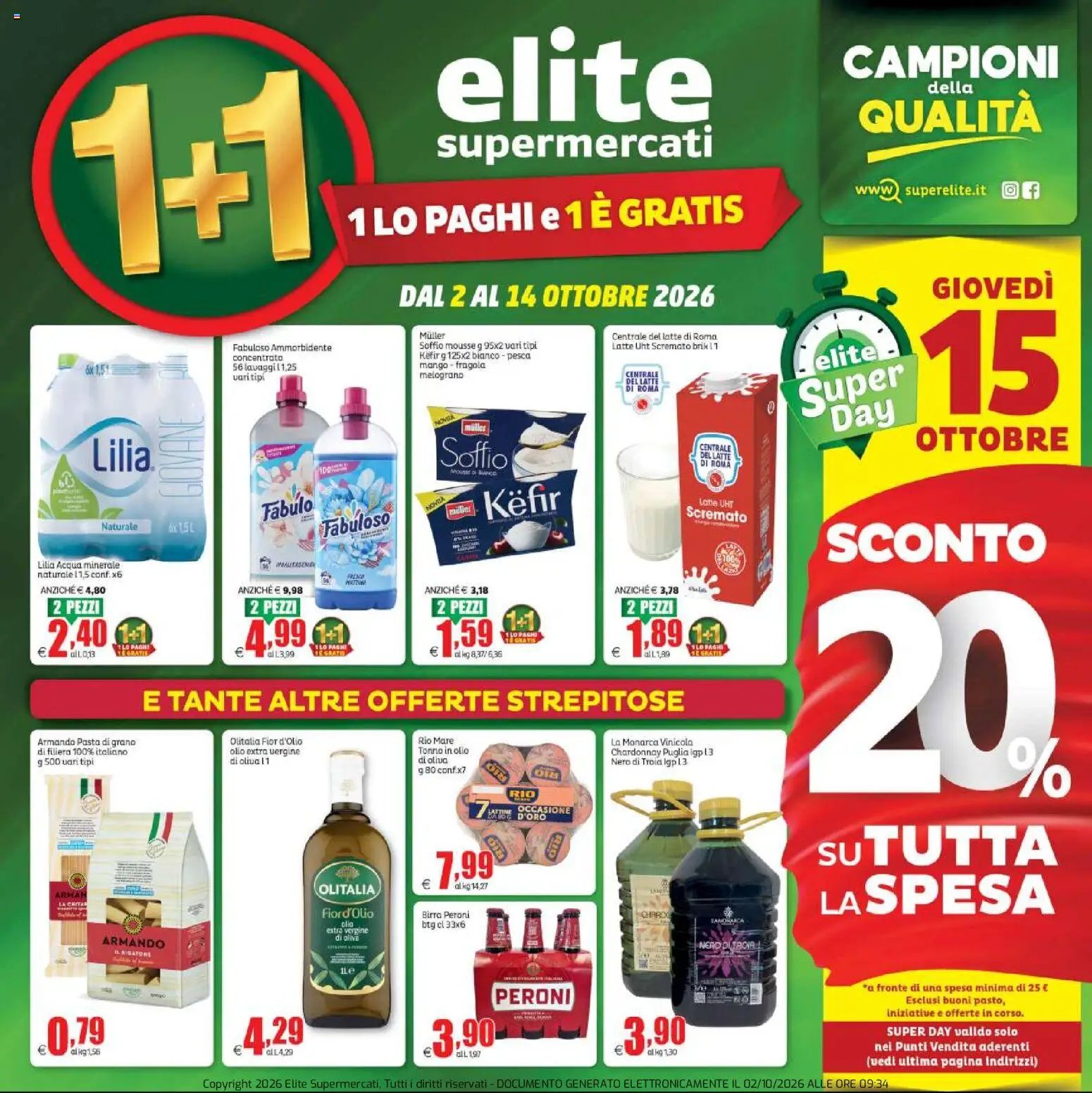 Elite Supermercati volantino