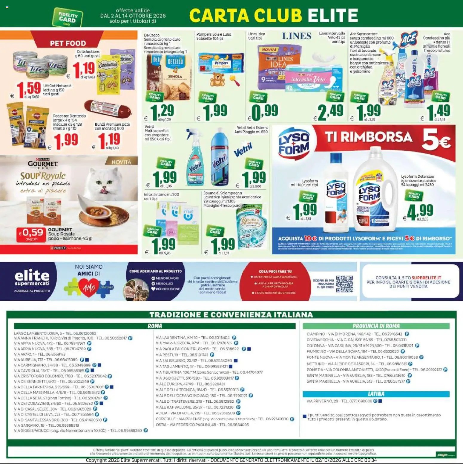 Elite Supermercati volantino