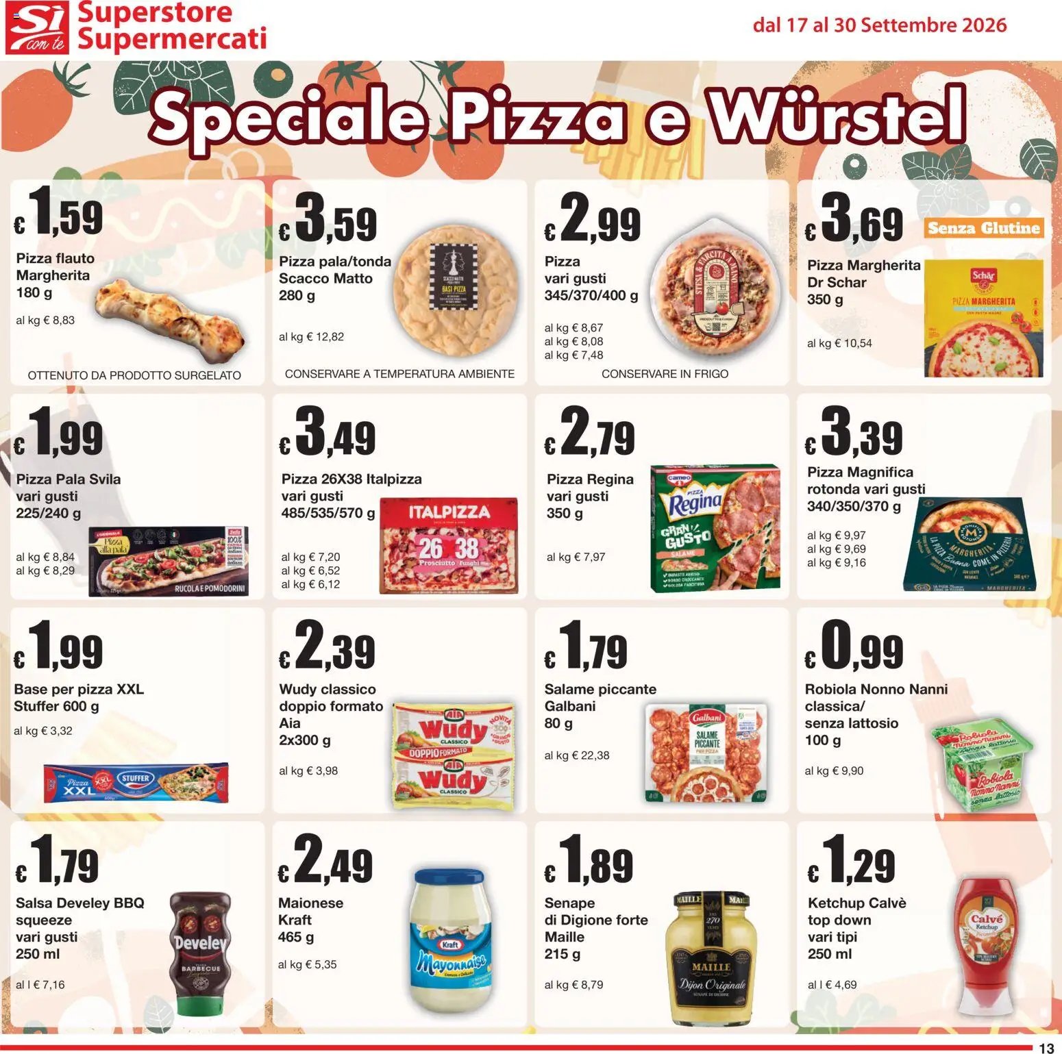 Sì con Te volantino Superstore, Supermercati