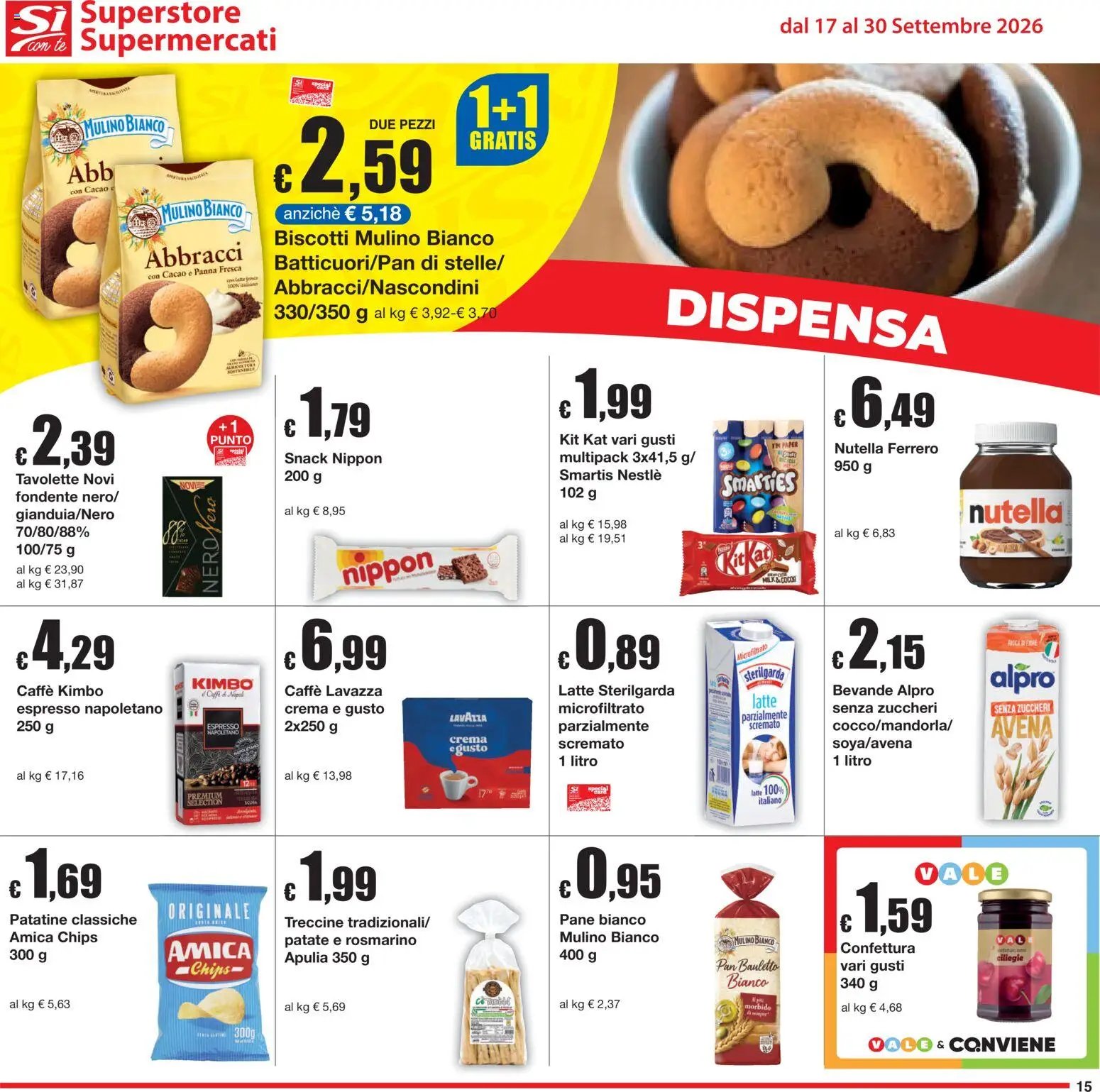 Sì con Te volantino Superstore, Supermercati