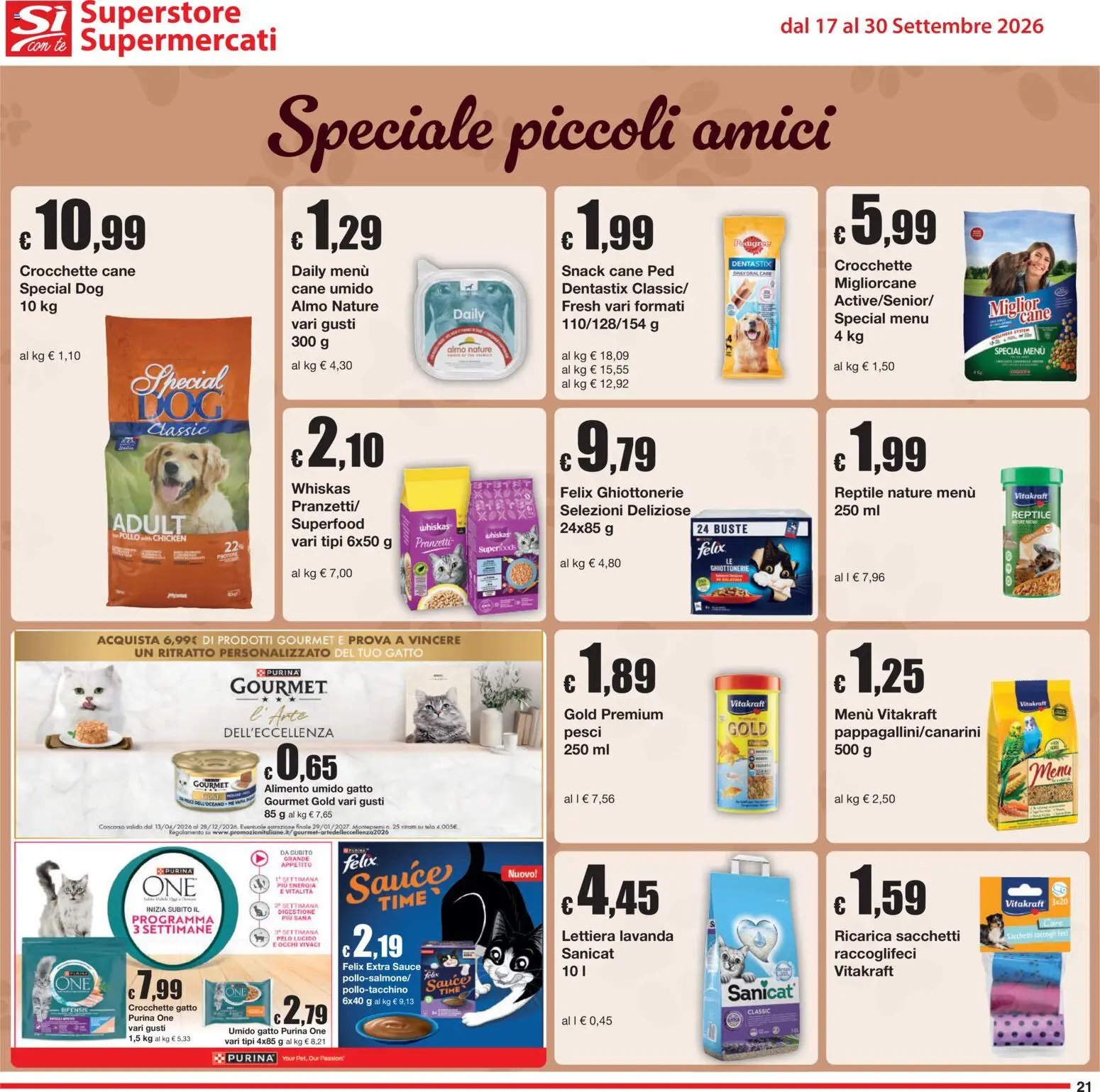 Sì con Te volantino Superstore, Supermercati