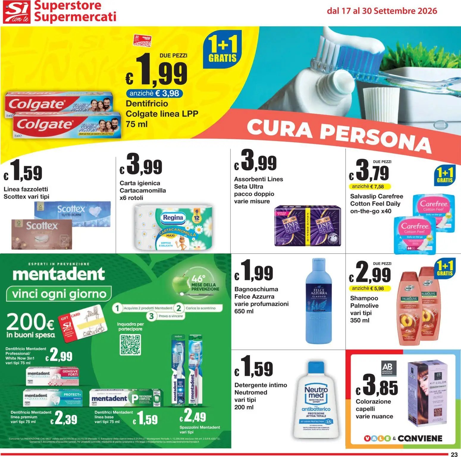 Sì con Te volantino Superstore, Supermercati