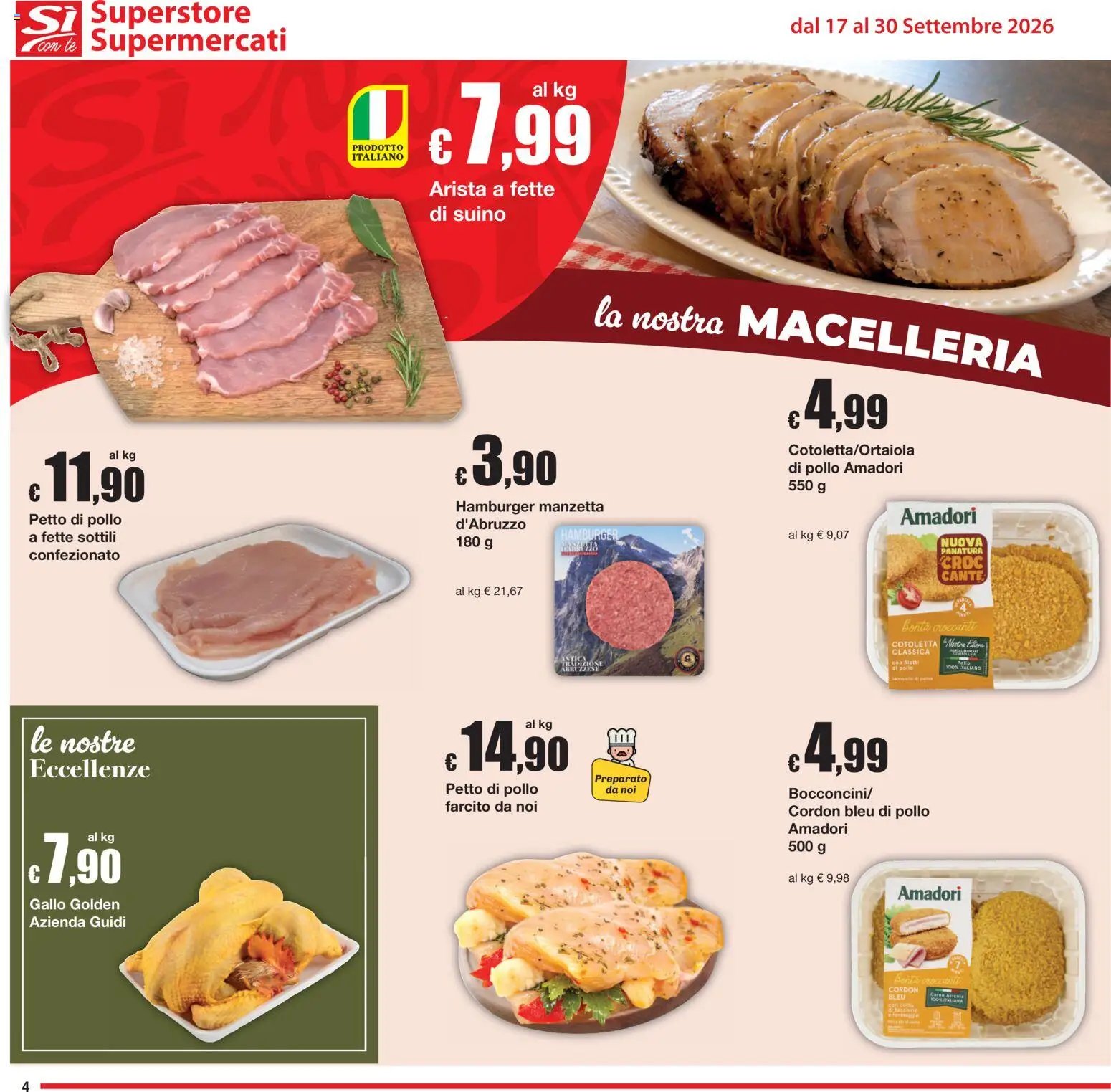 Sì con Te volantino Superstore, Supermercati