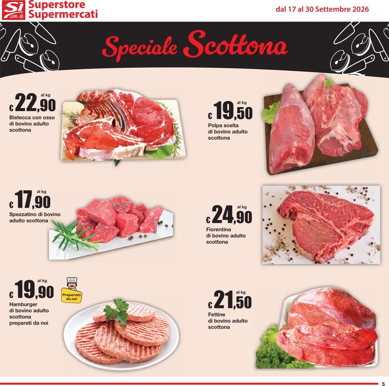 Sì con Te volantino Superstore, Supermercati