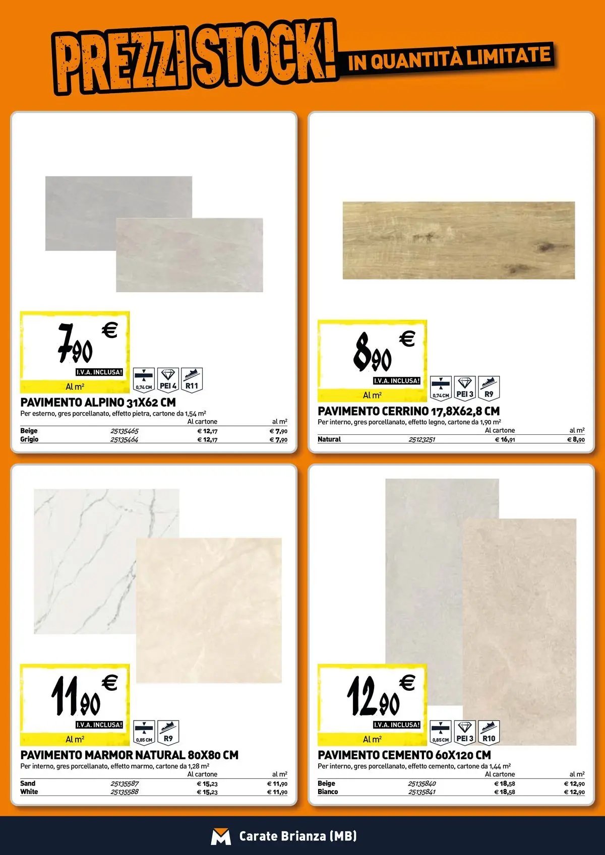 TECNOMAT - Straordinari prezzi stock!