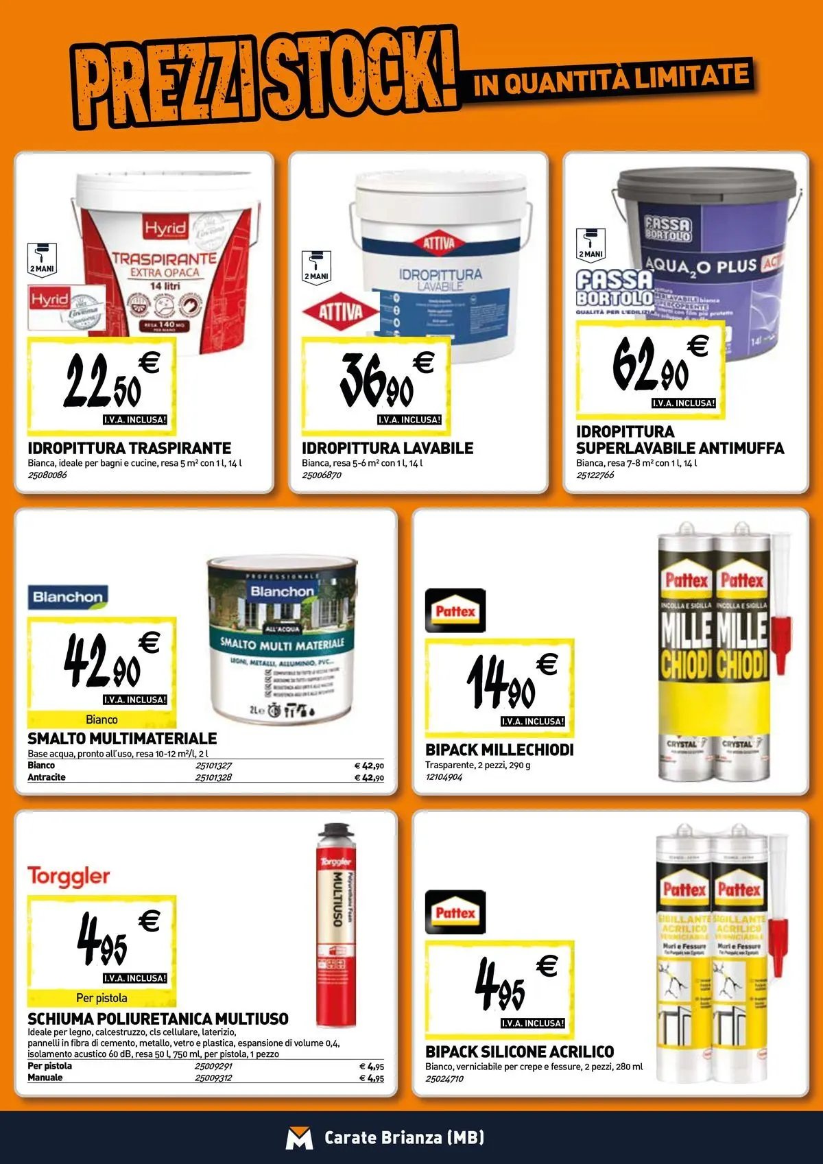 TECNOMAT - Straordinari prezzi stock!