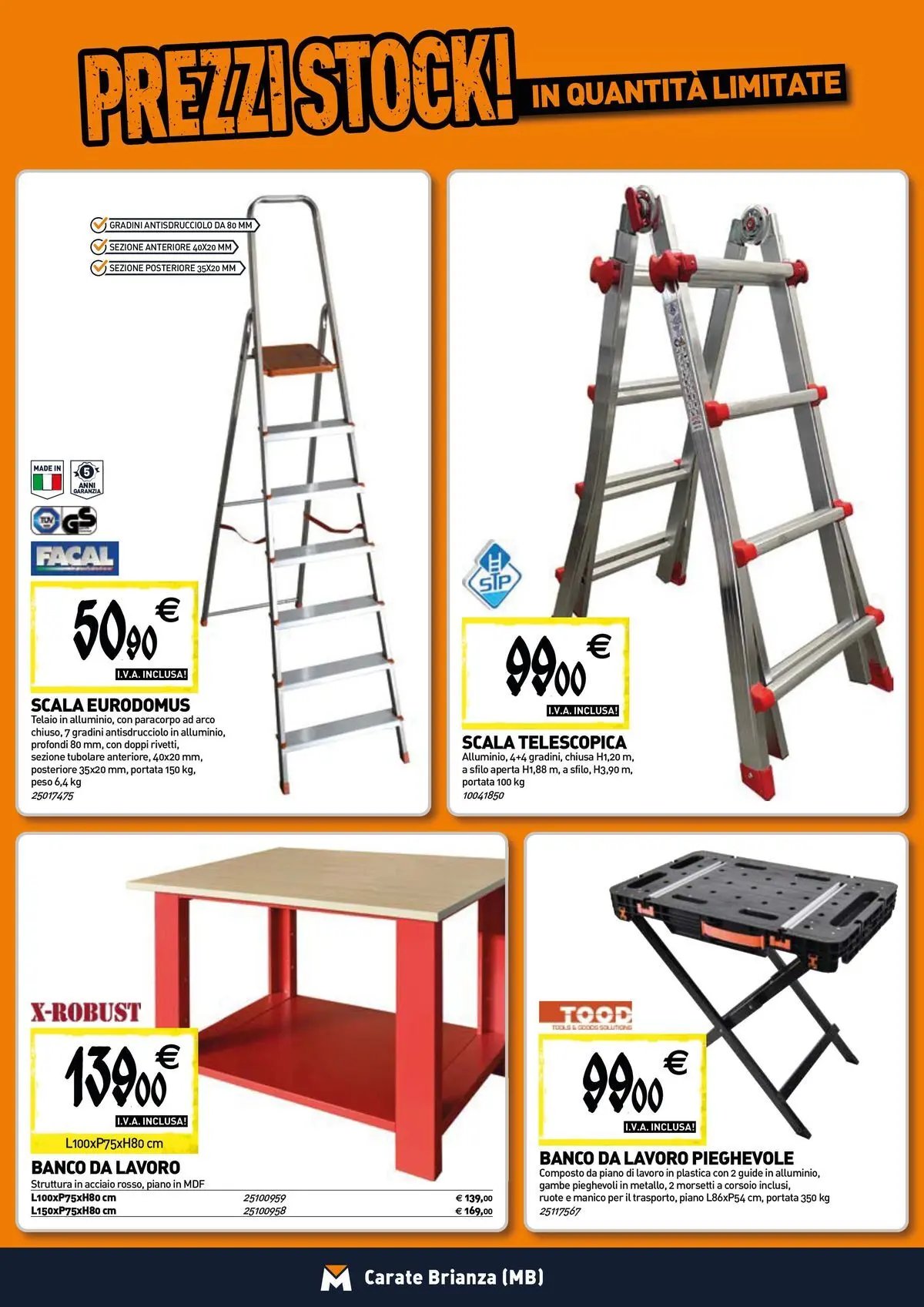 TECNOMAT - Straordinari prezzi stock!