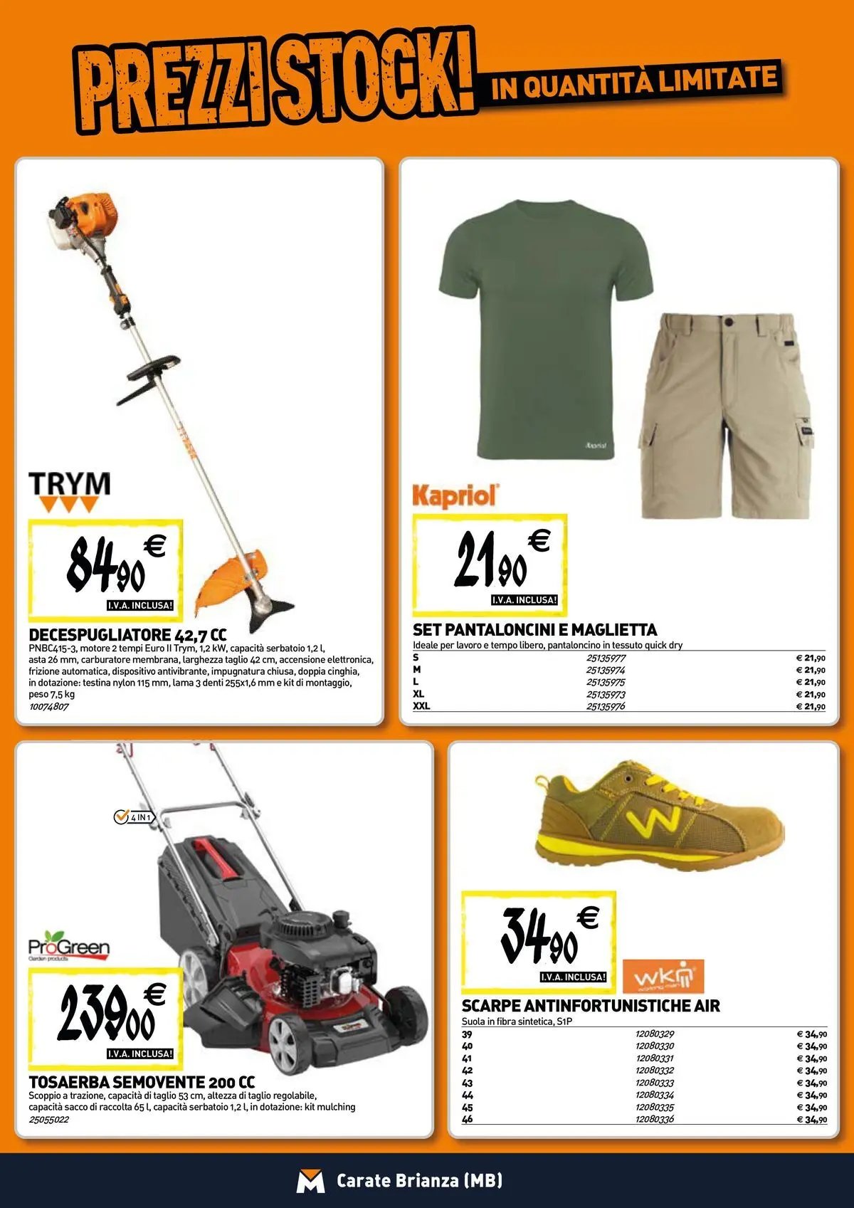 TECNOMAT - Straordinari prezzi stock!
