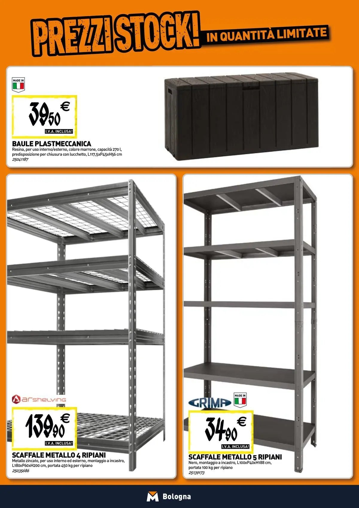 TECNOMAT - Straordinari prezzi stock!