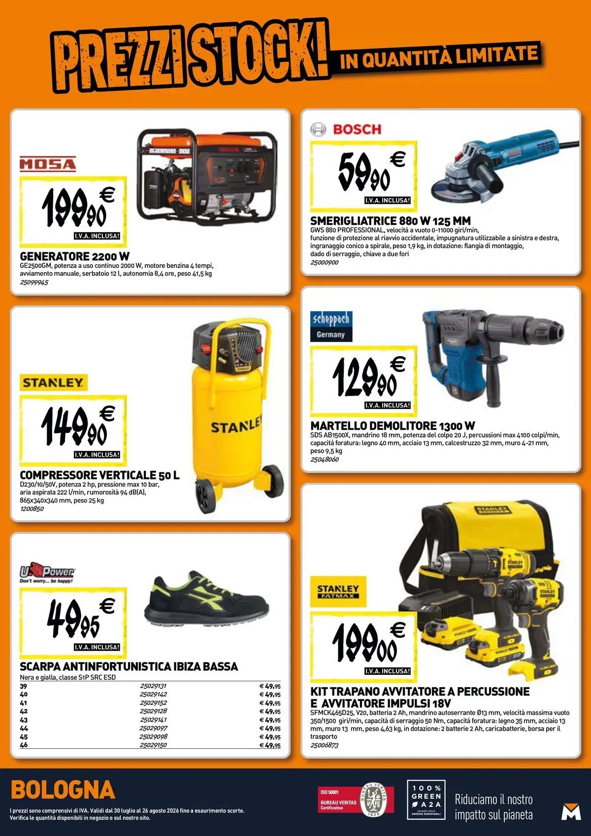 TECNOMAT - Straordinari prezzi stock!