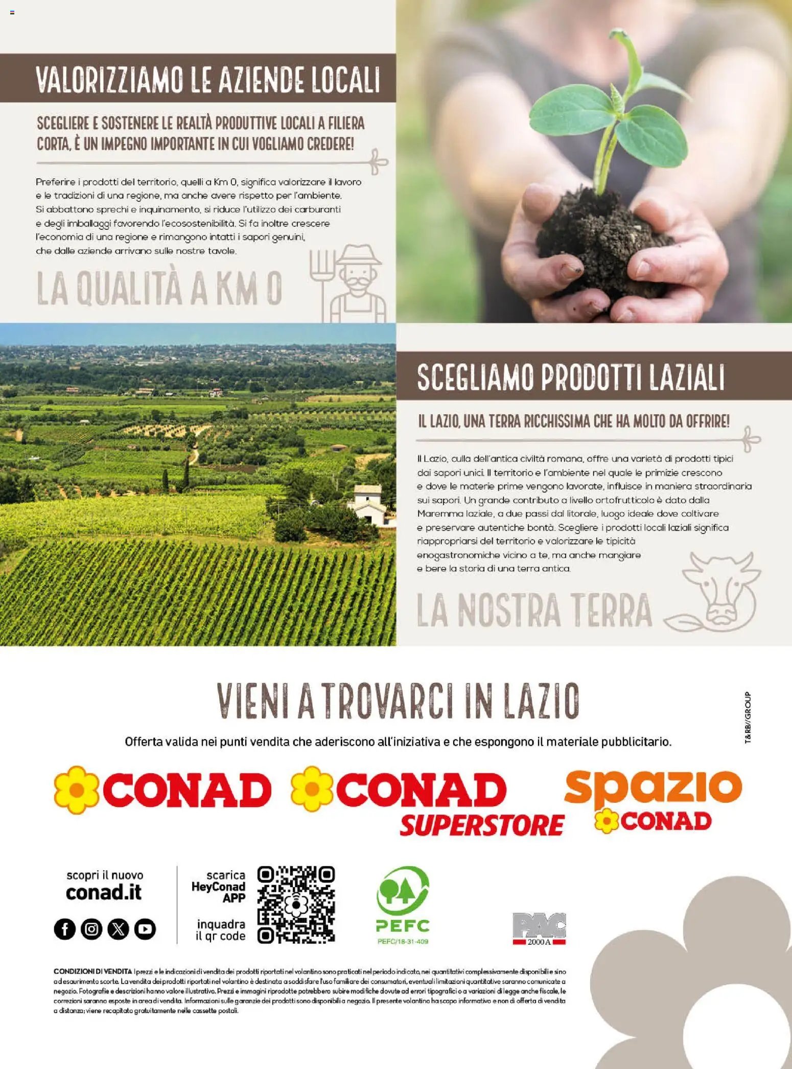 Spazio Conad volantino Un Mese in Lazio
