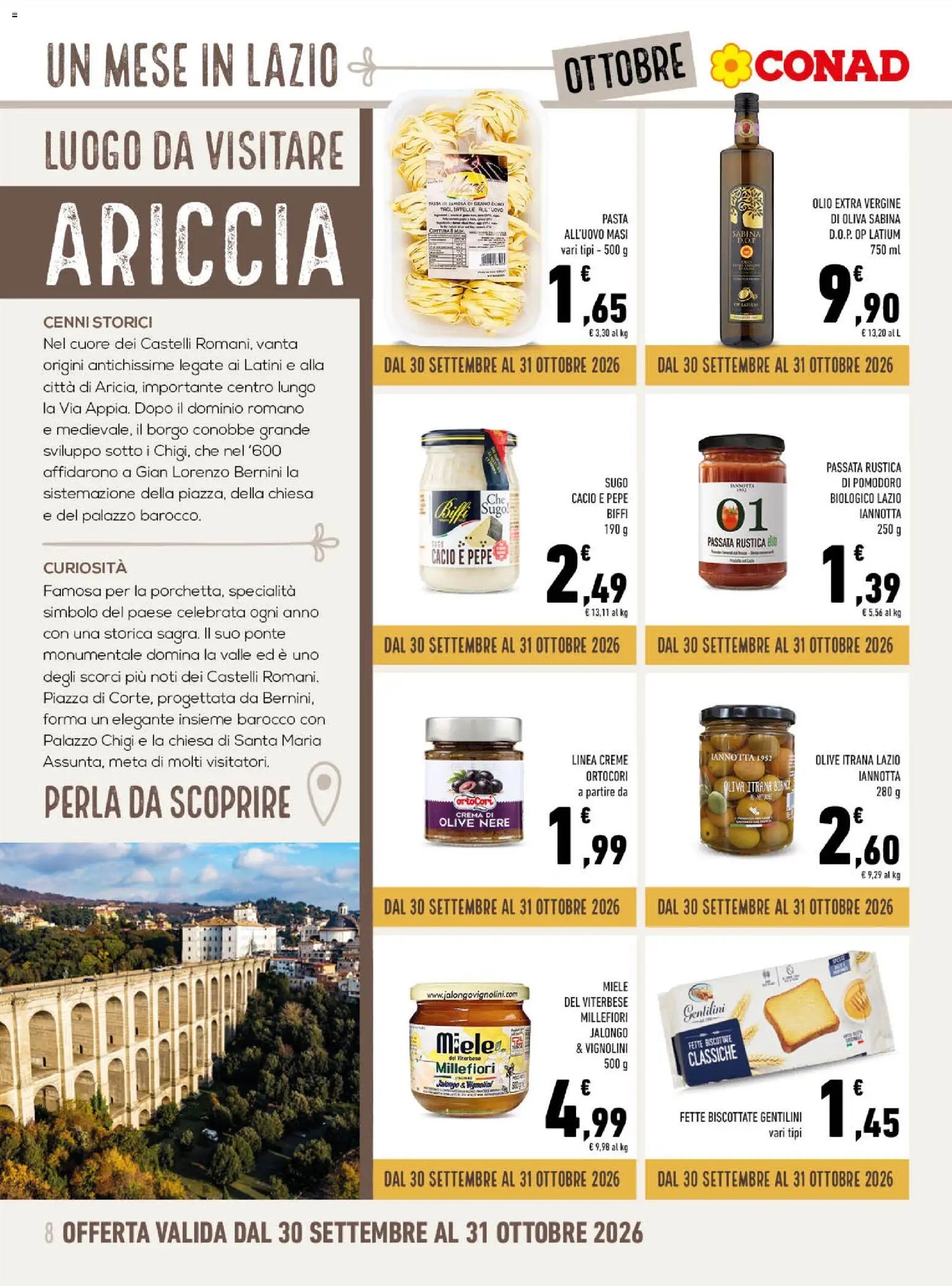 Spazio Conad volantino Un Mese in Lazio