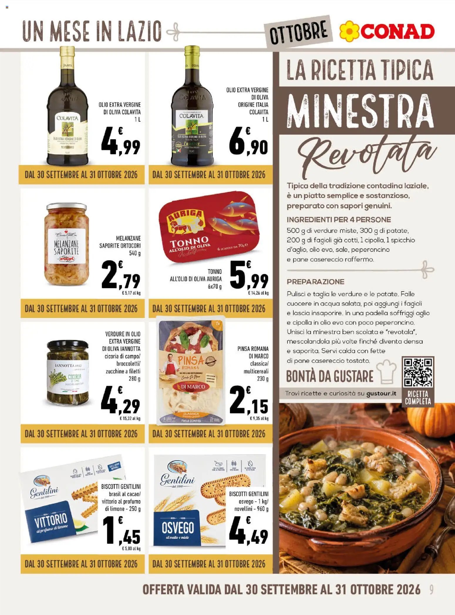 Spazio Conad volantino Un Mese in Lazio