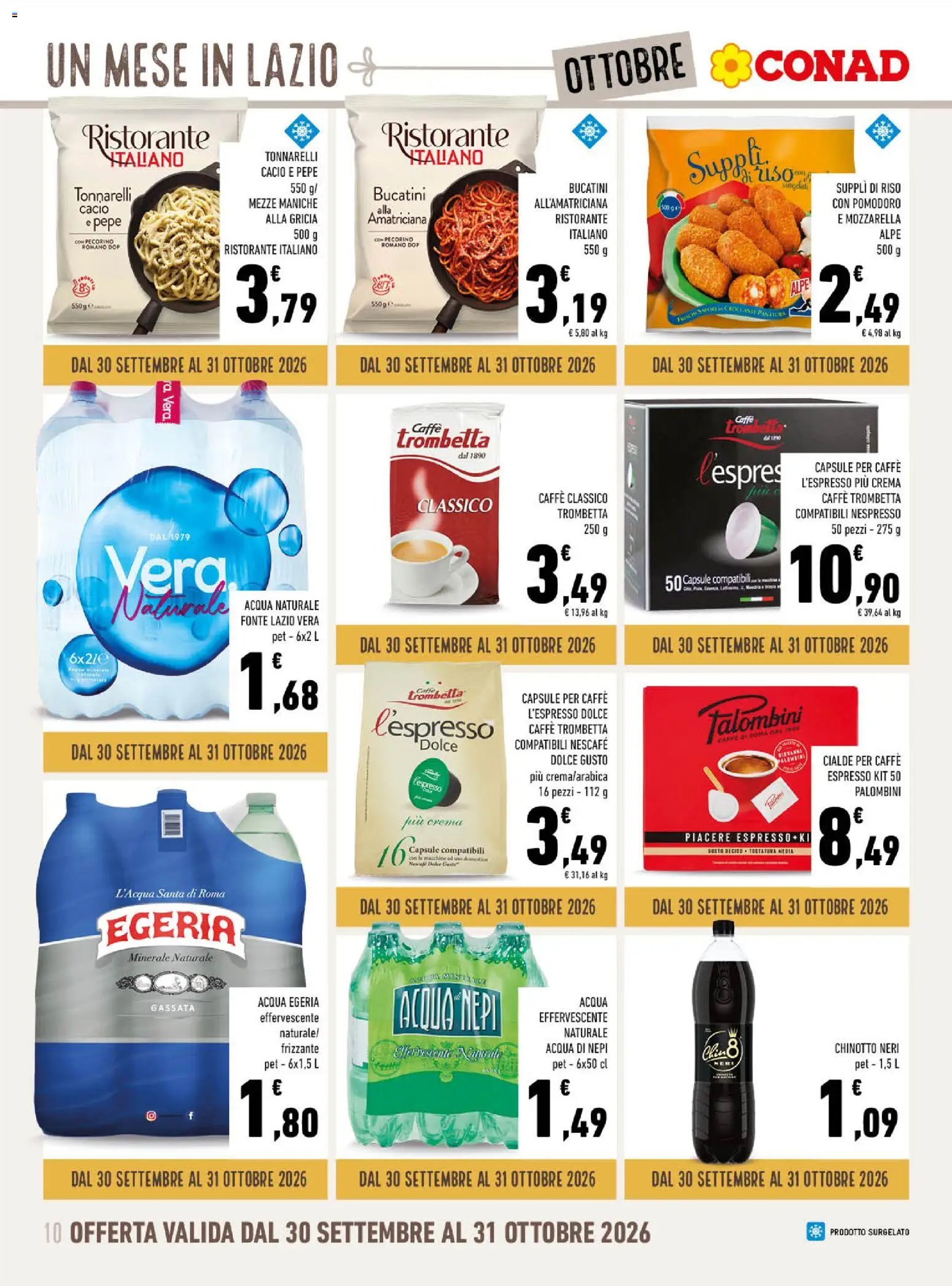 Spazio Conad volantino Un Mese in Lazio