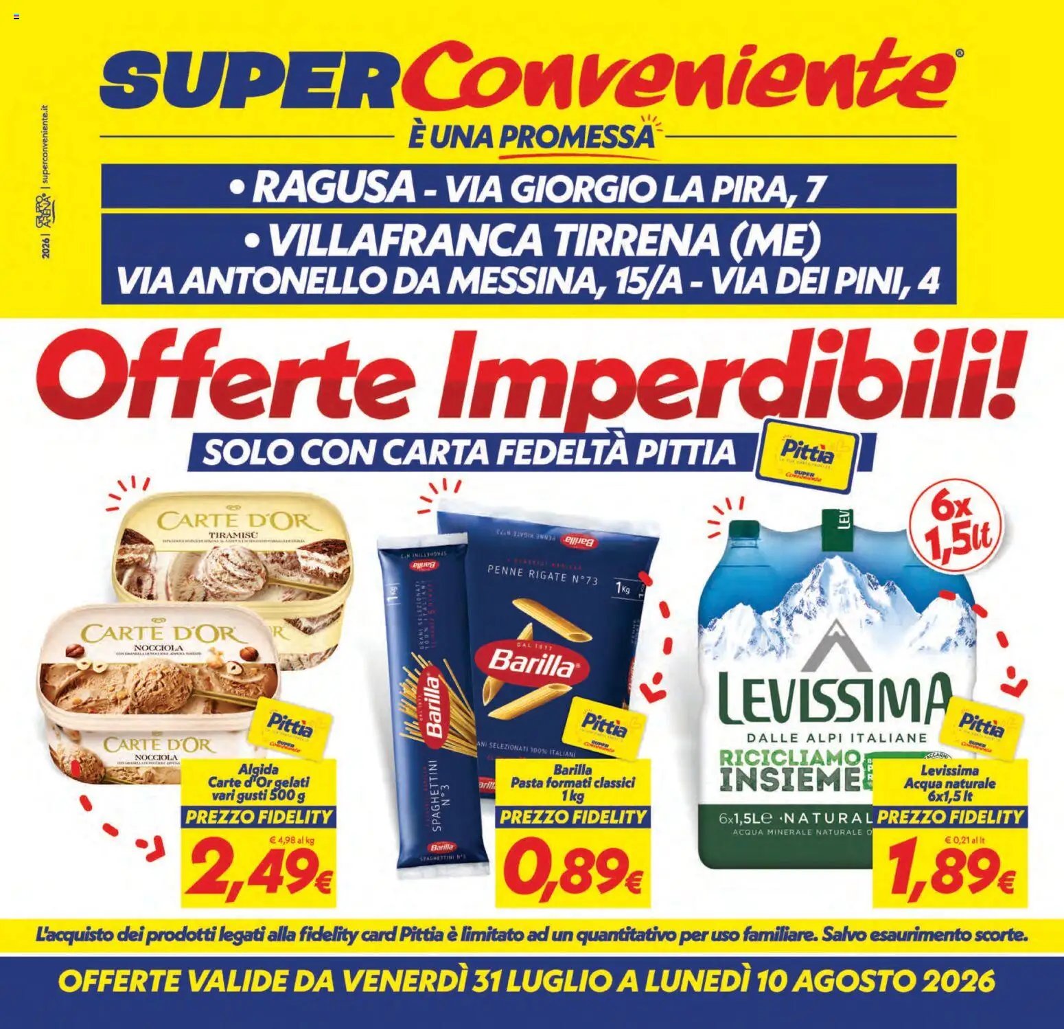 SuperConveniente volantino Ragusa, Villafranca