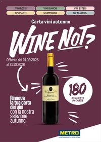 Metro volantino Carta Vini Autunno