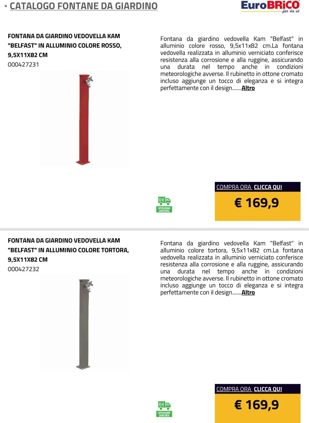 Eurobrico Fontane da Giardino catalogo