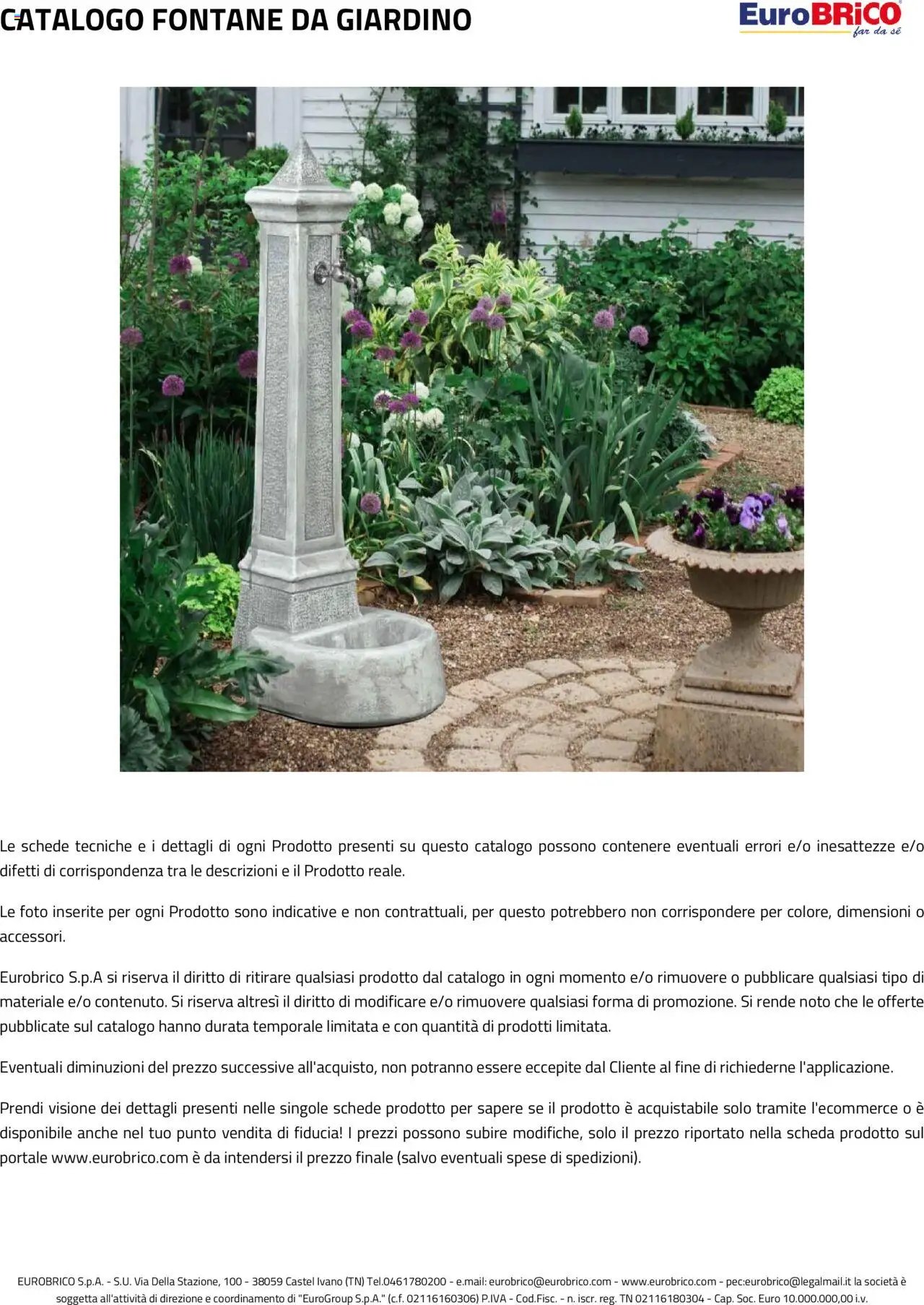 Eurobrico Fontane da Giardino catalogo