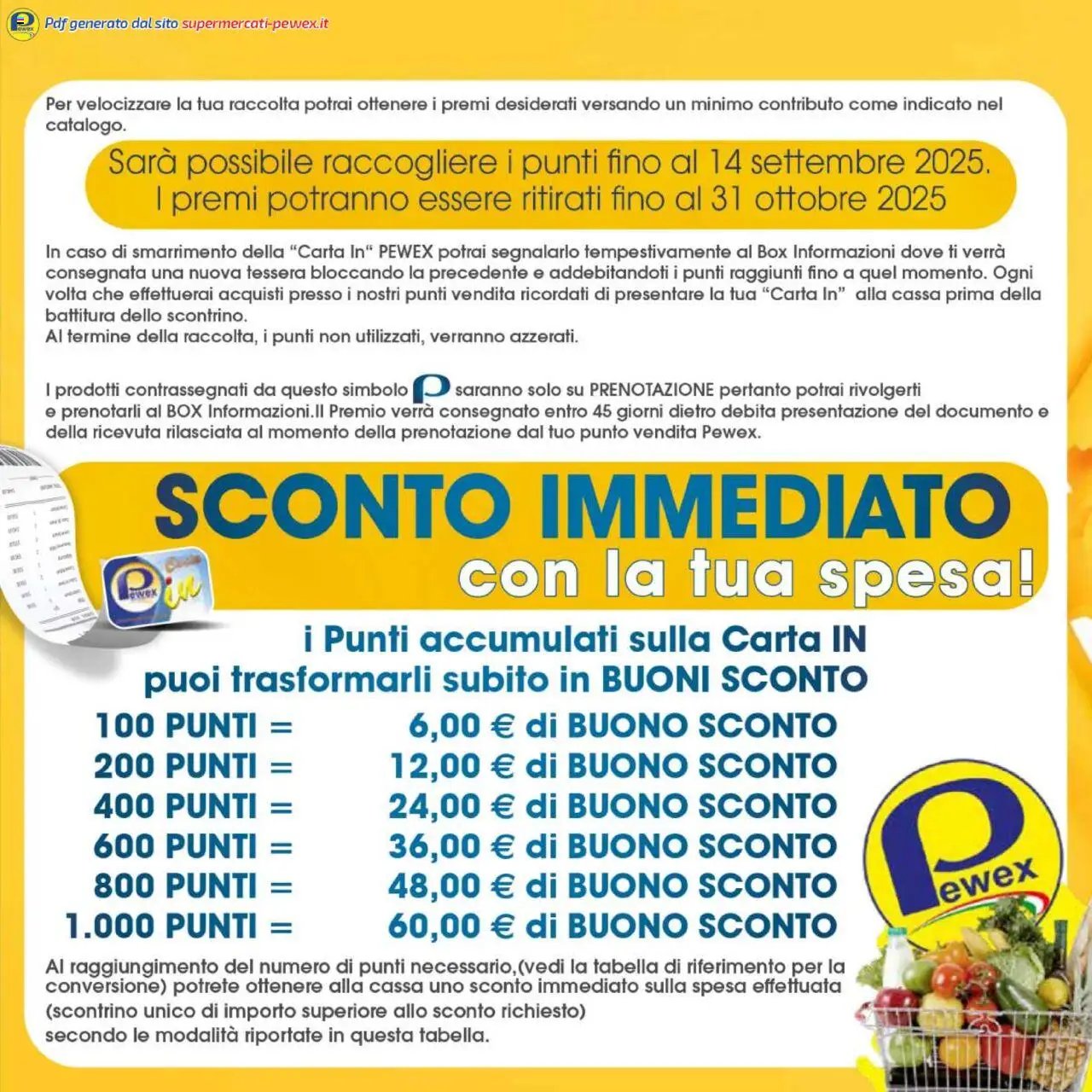 Catalogo Premi 2024-2025 Pewex	 (2024-12-12 - 2025-10-31)