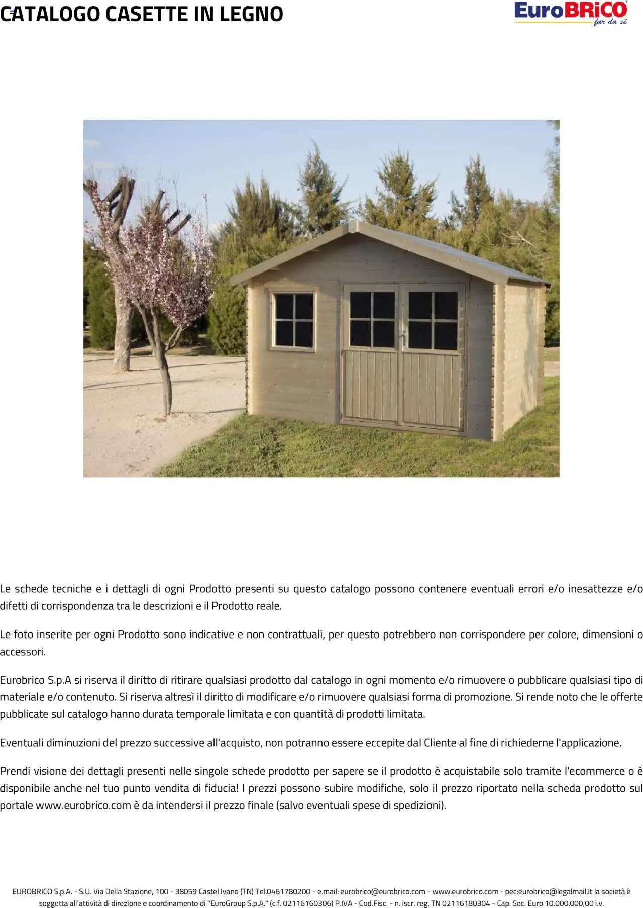 Eurobrico Casette in legno catalogo