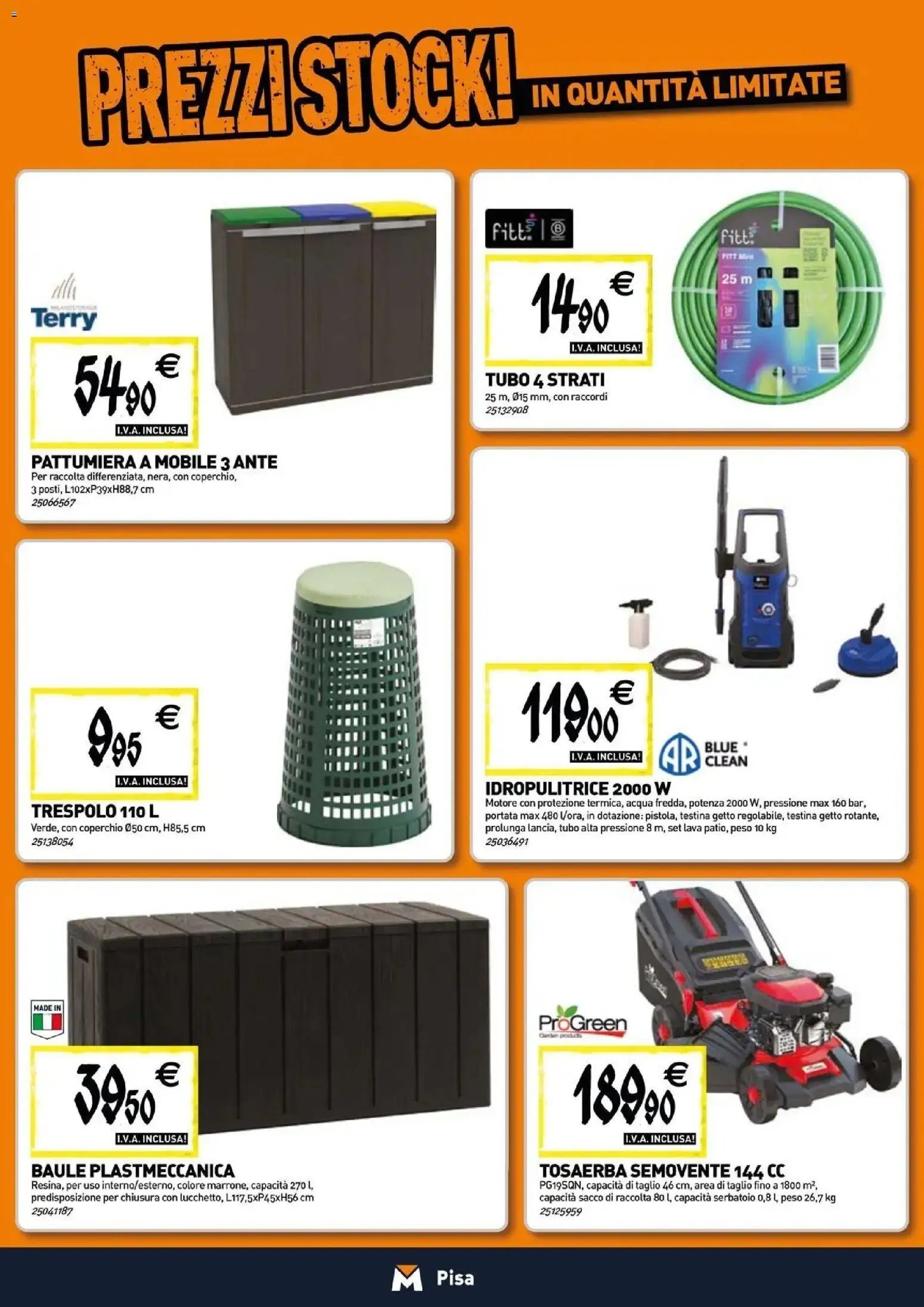 TECNOMAT - Straordinari prezzi stock!