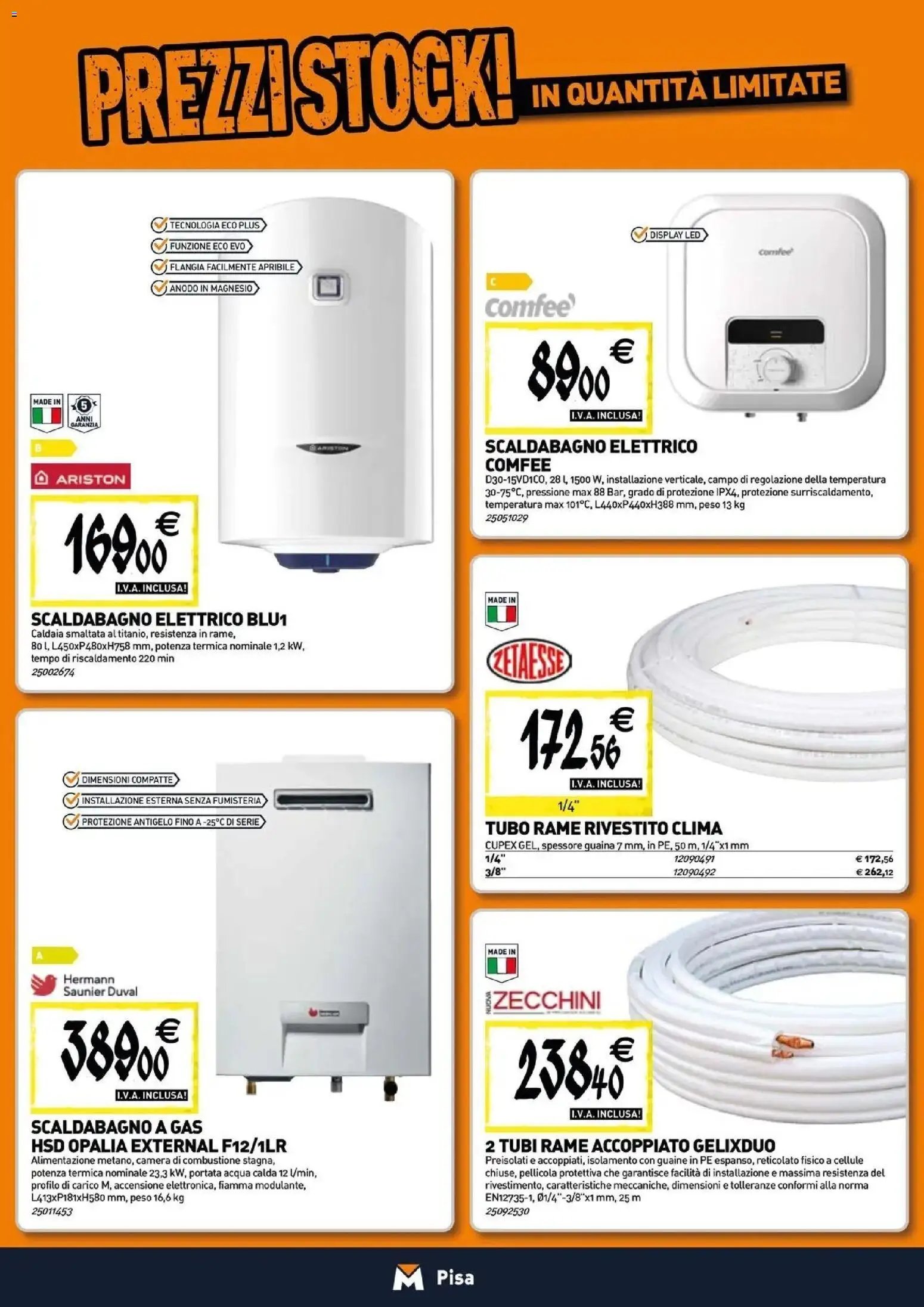 TECNOMAT - Straordinari prezzi stock!