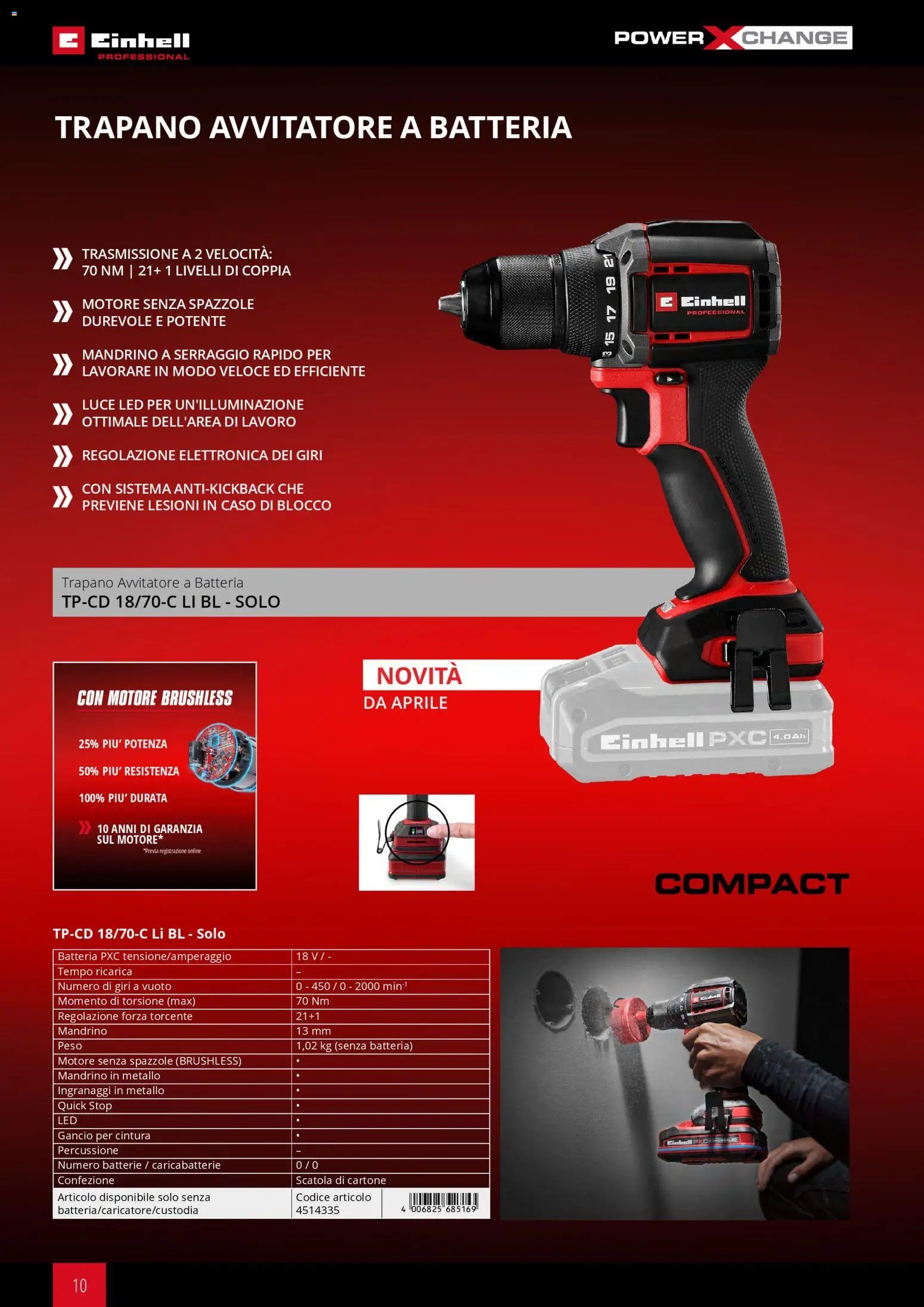 Einhell volantino Elettroutensili  (2026-03-17 - 2026-12-31)