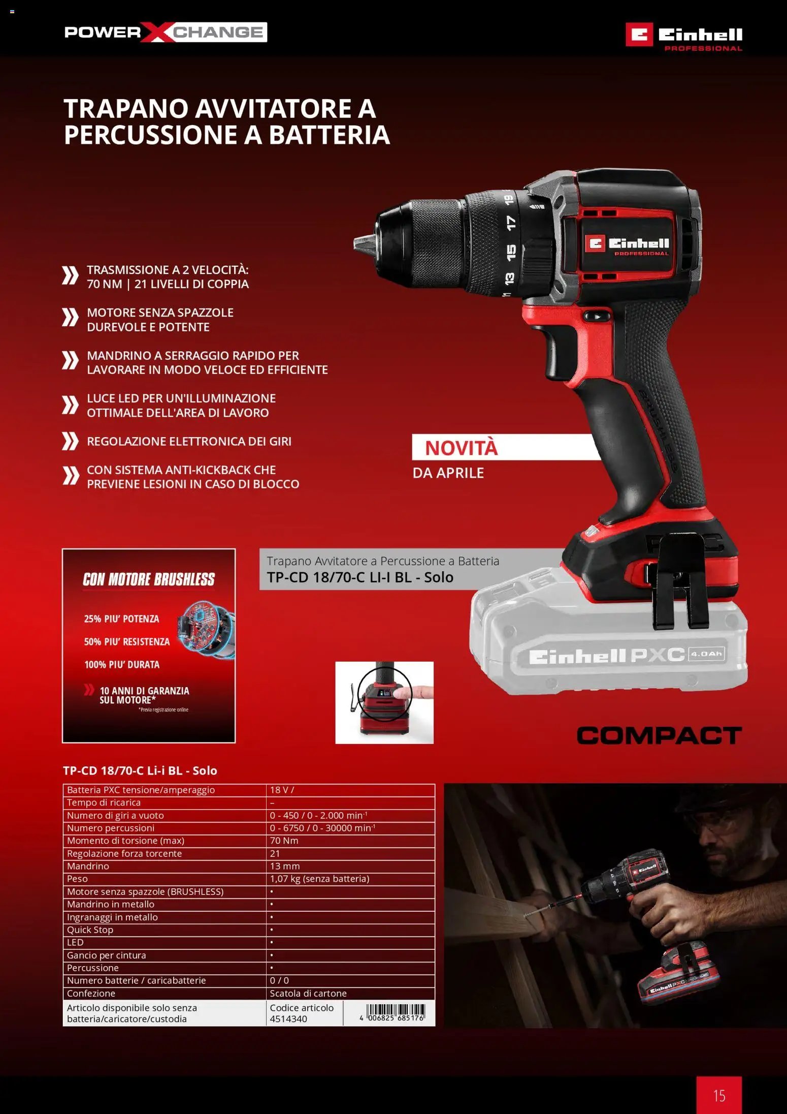 Einhell volantino Elettroutensili  (2026-03-17 - 2026-12-31)