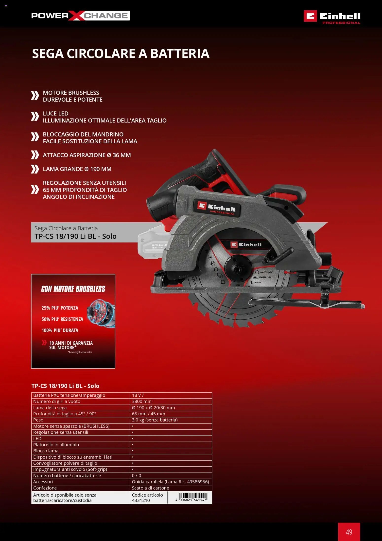 Einhell volantino Elettroutensili  (2026-03-17 - 2026-12-31)