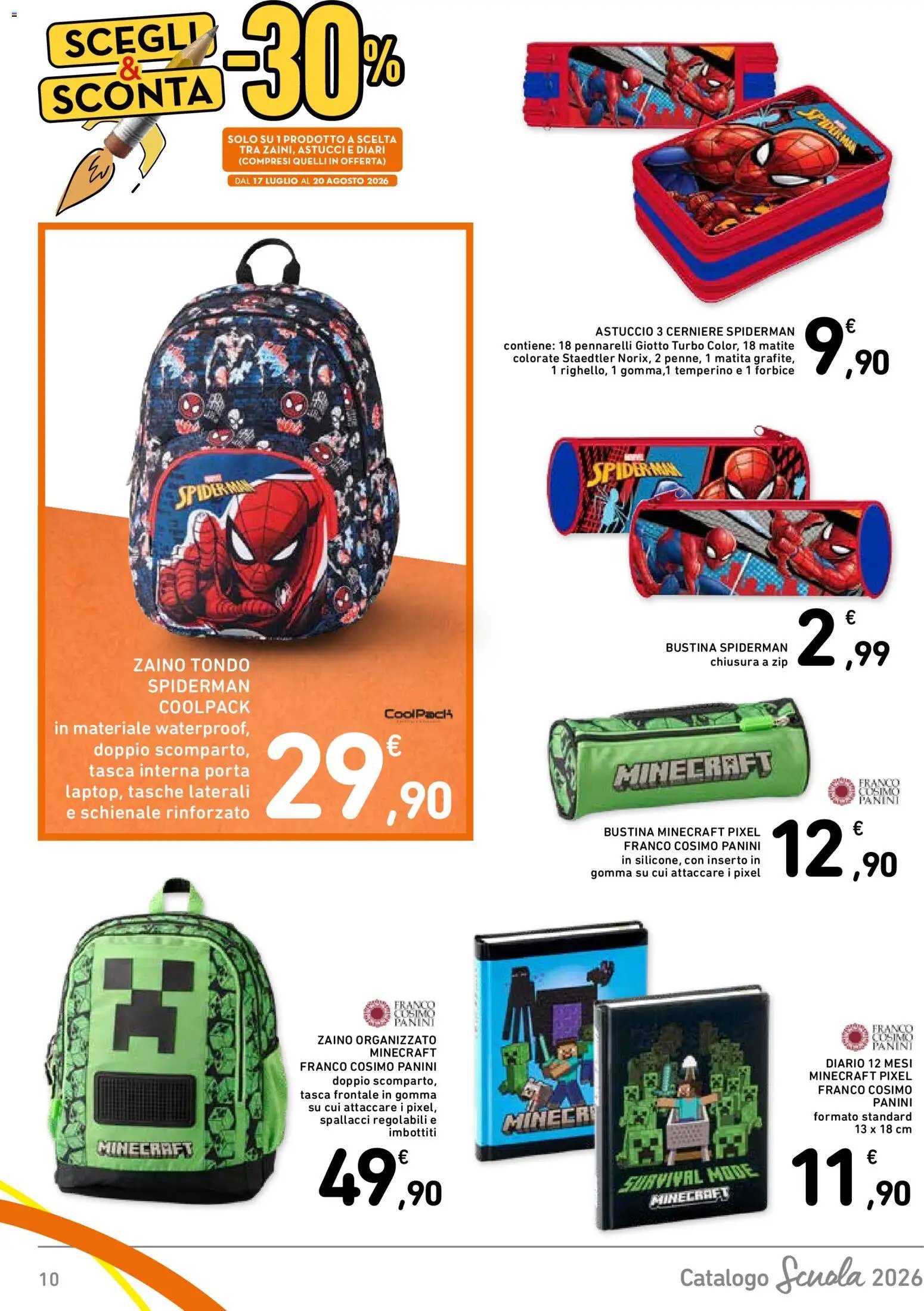 Spazio Conad volantino Scuola