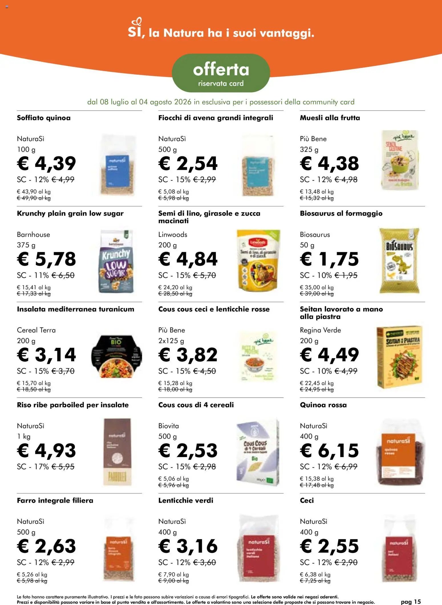 Natura Sì volantino