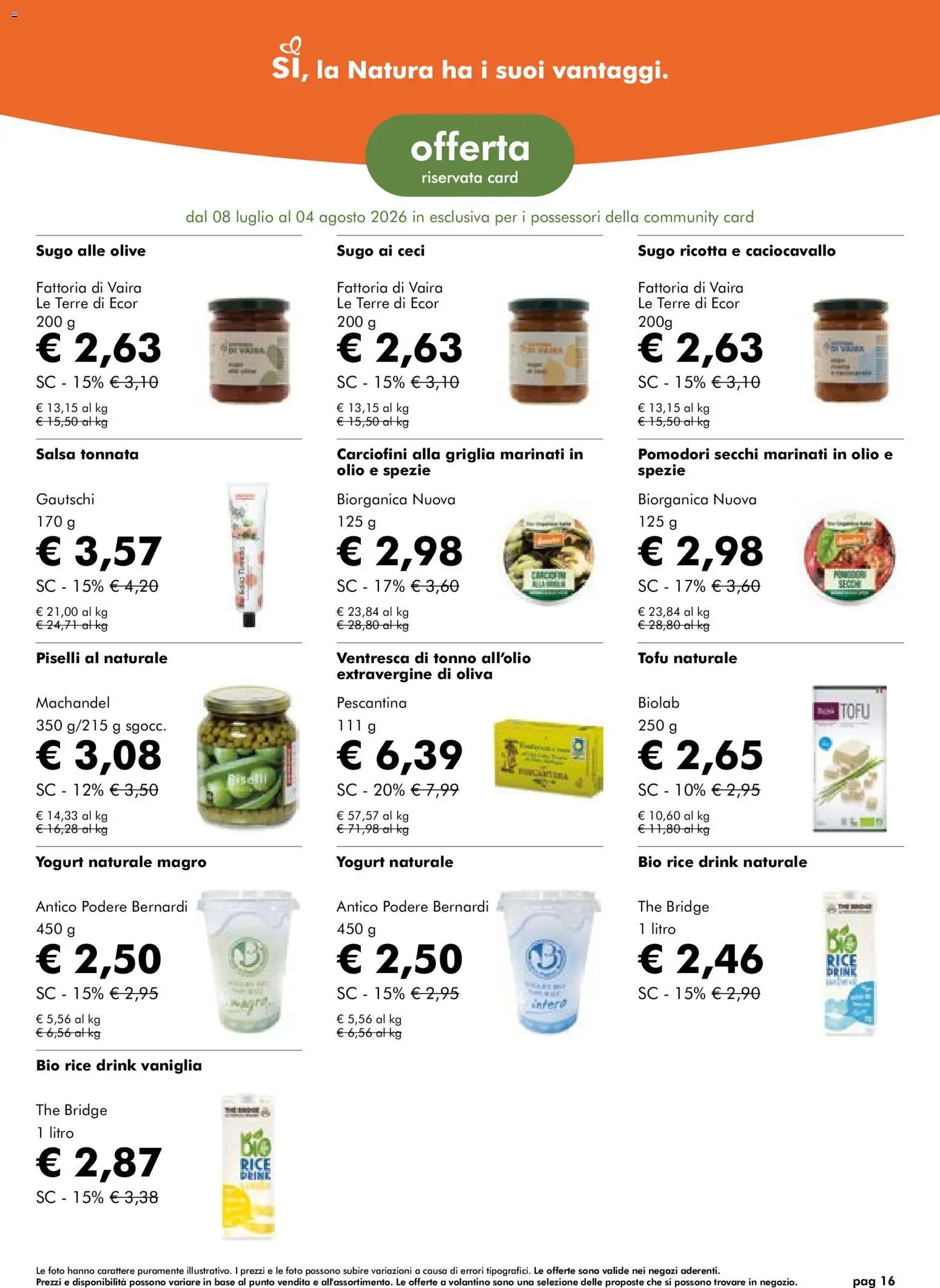 Natura Sì volantino