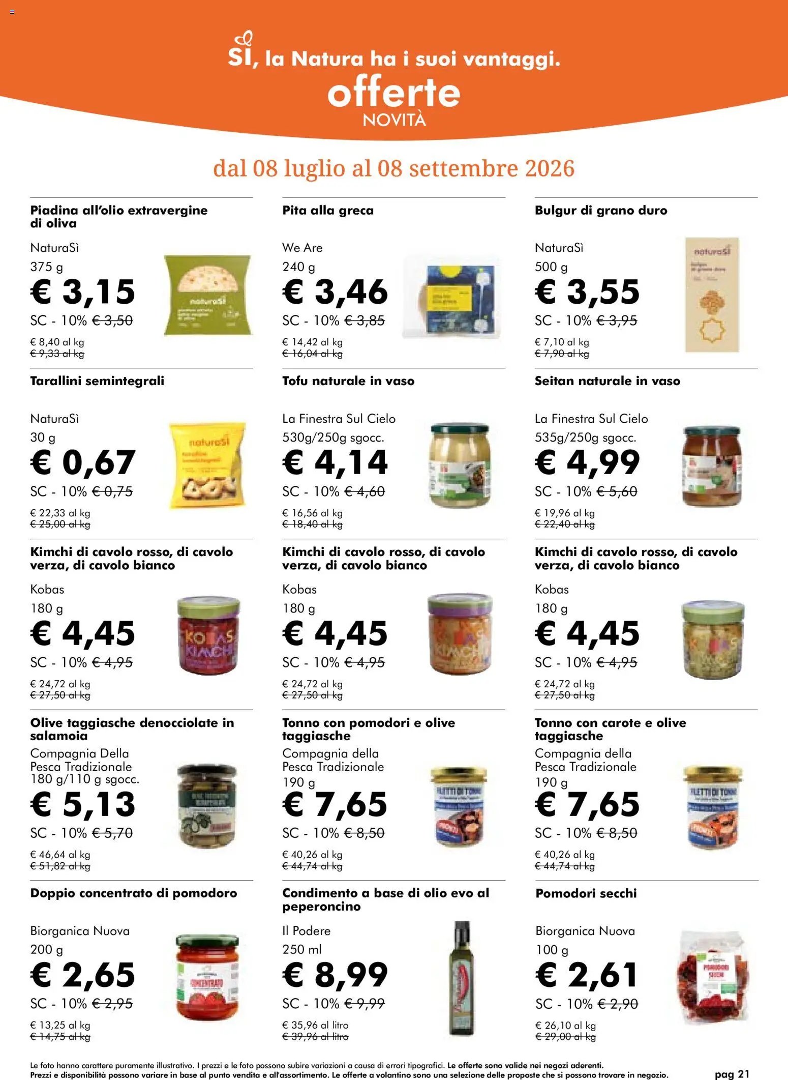 Natura Sì volantino