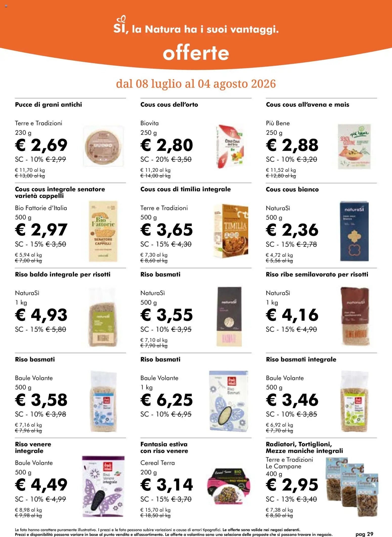 Natura Sì volantino