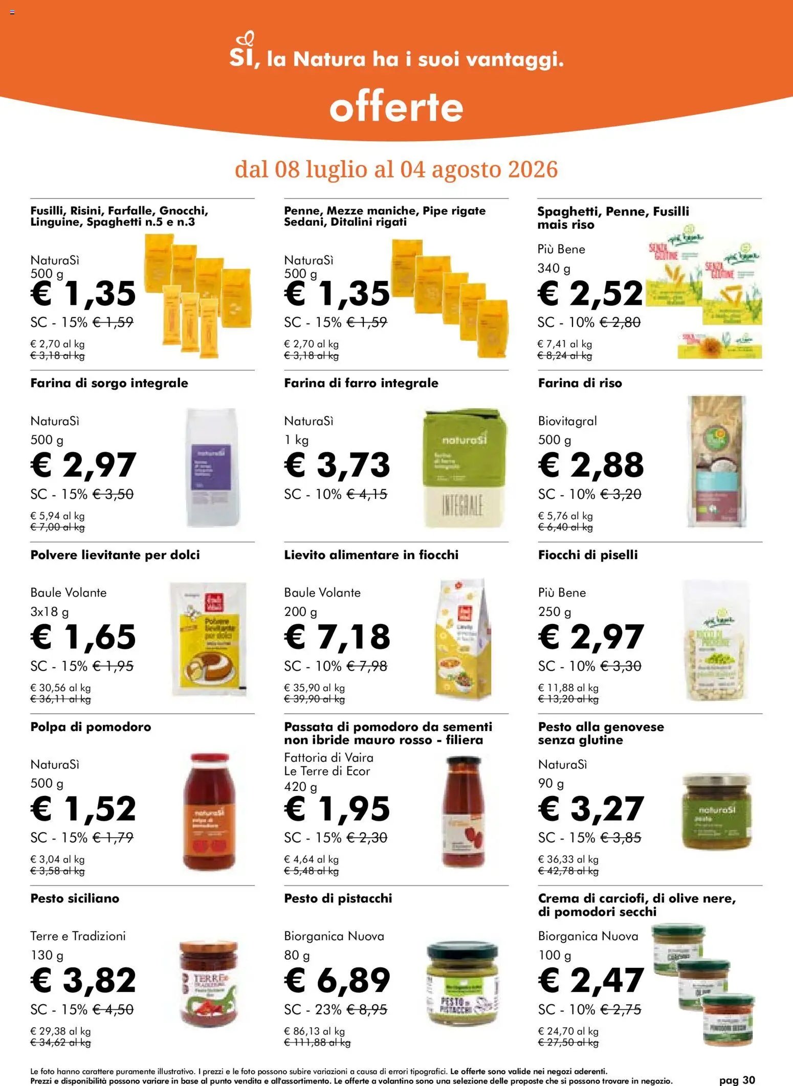 Natura Sì volantino