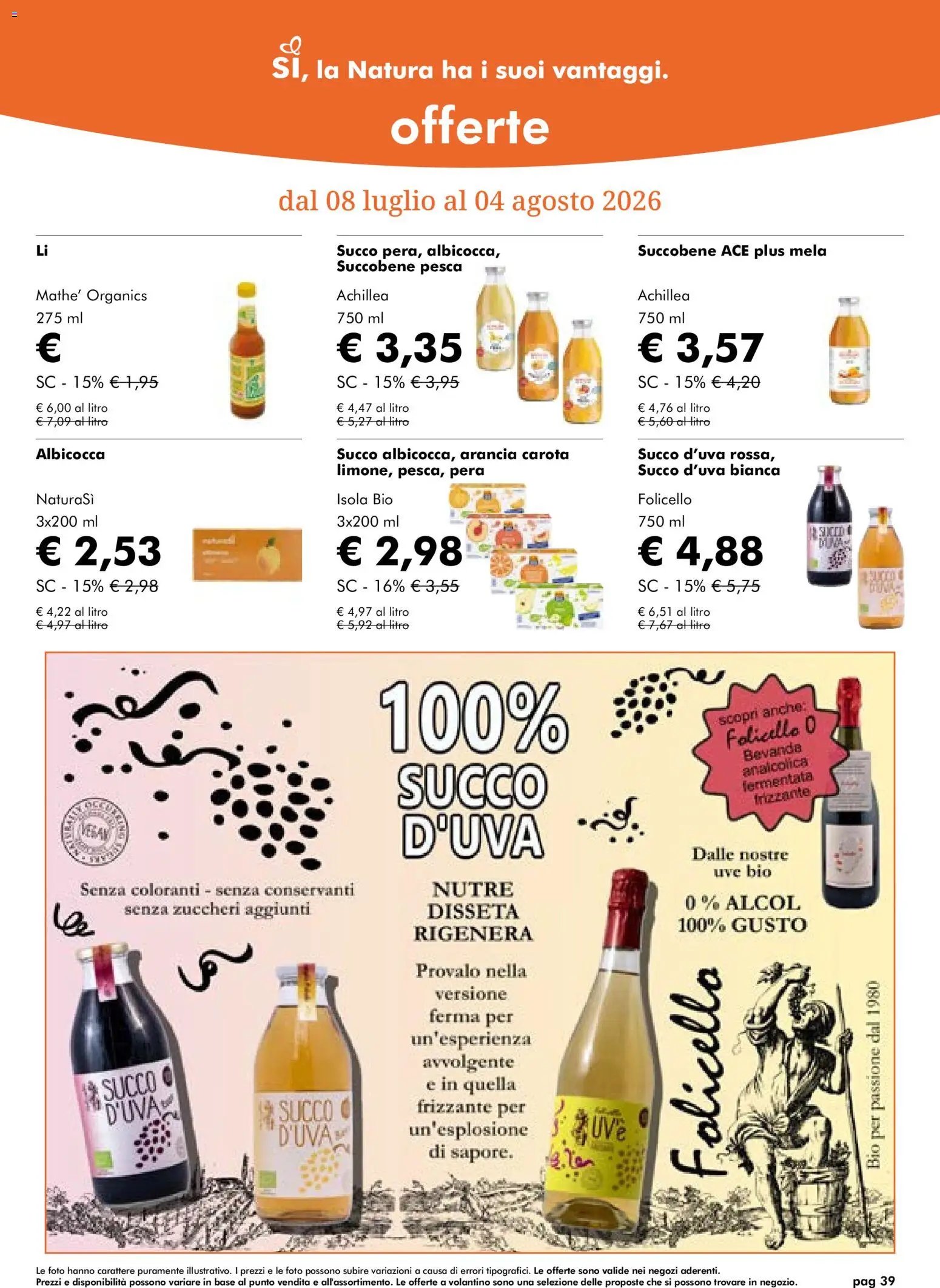 Natura Sì volantino