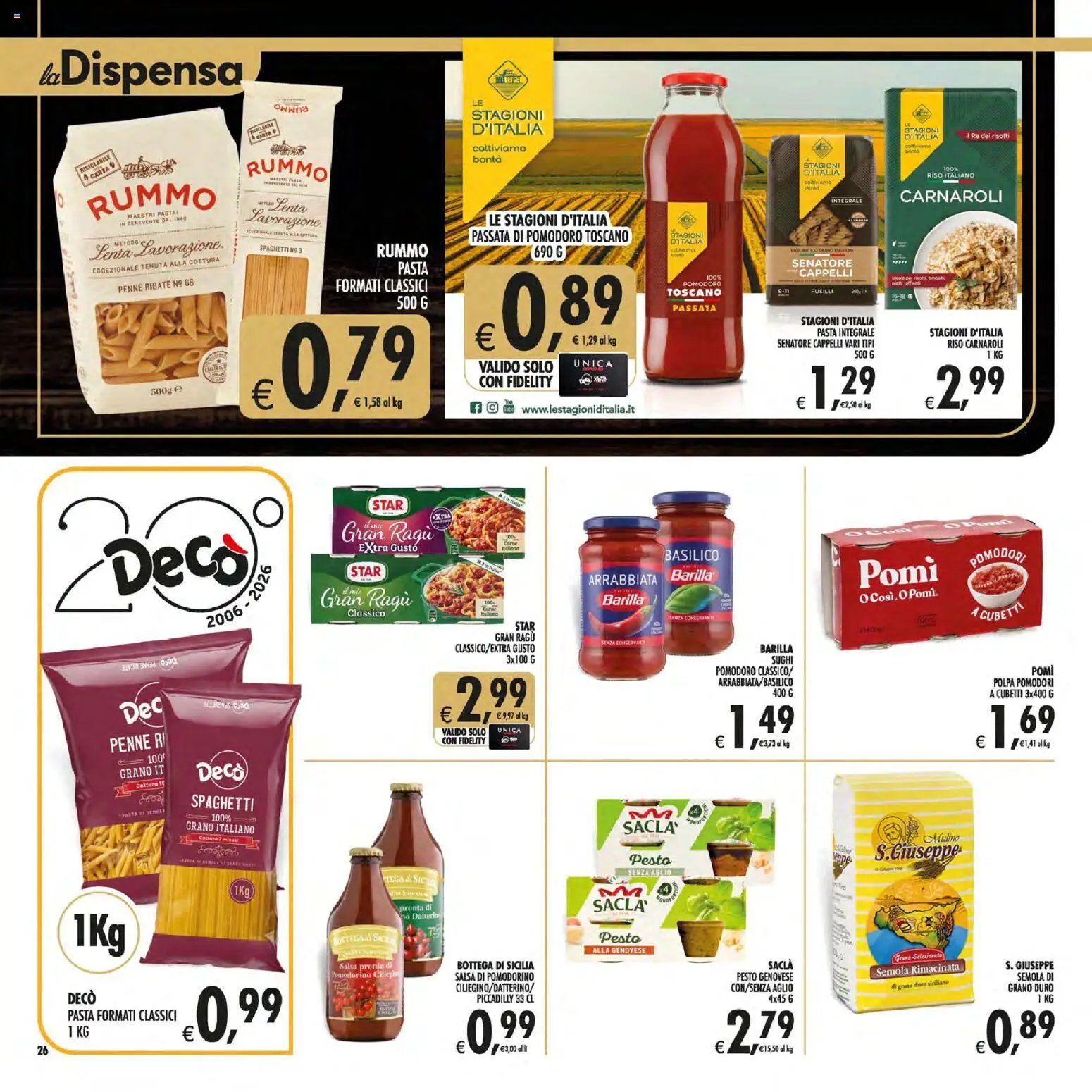 Decò - Decò volantino Gourmet Sicilia
