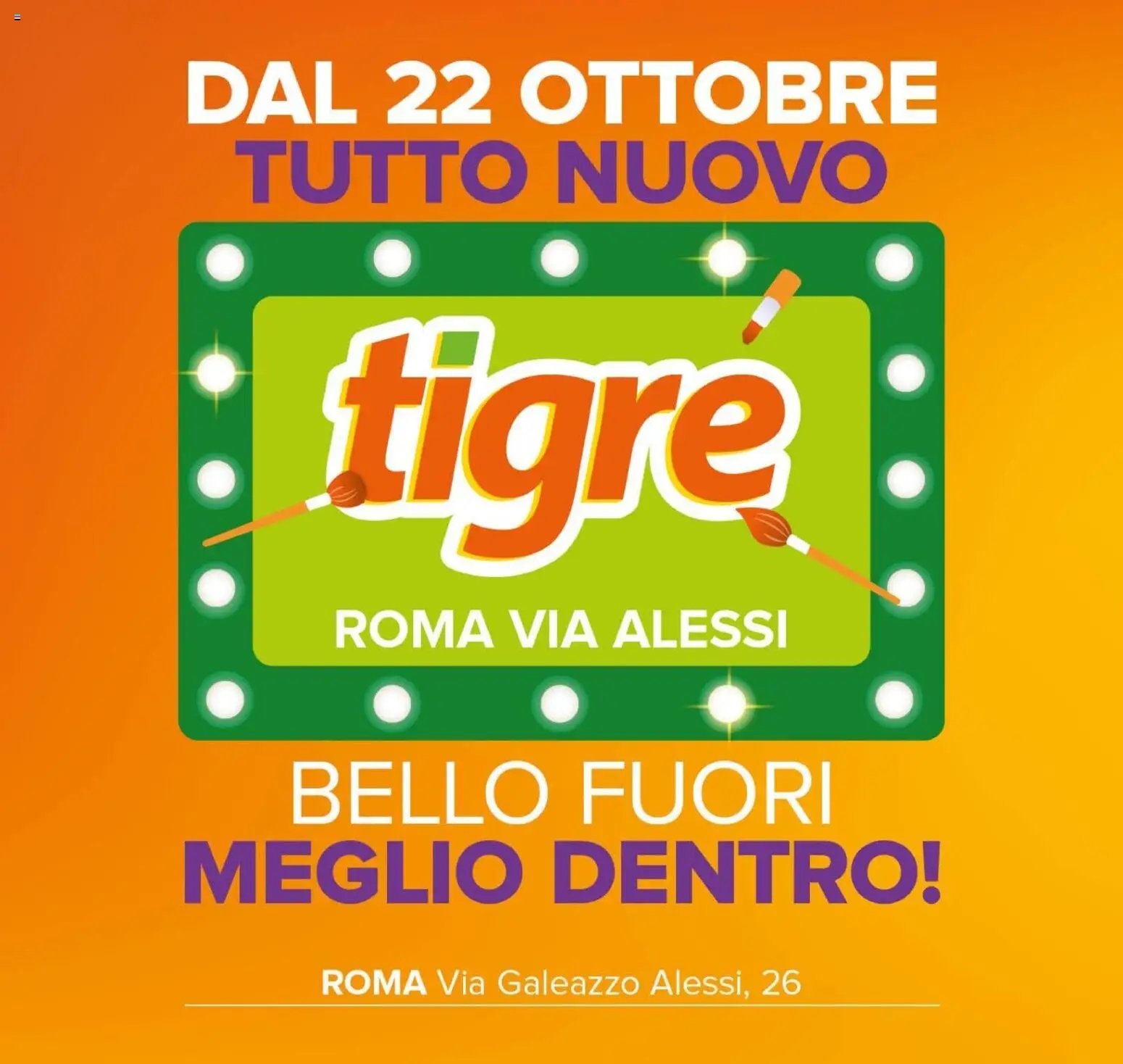 Tigre volantino Tutto Nuovo Roma