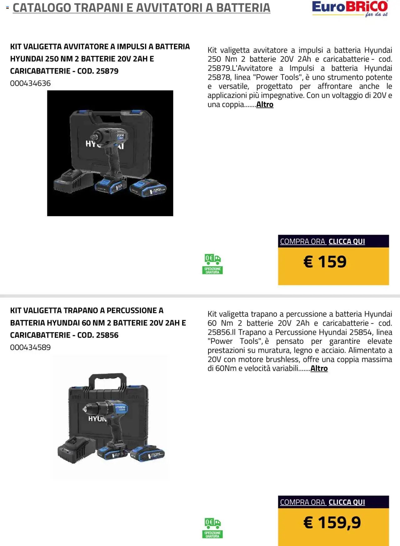 Eurobrico Trapani e Avvitatori a Batteria catalogo