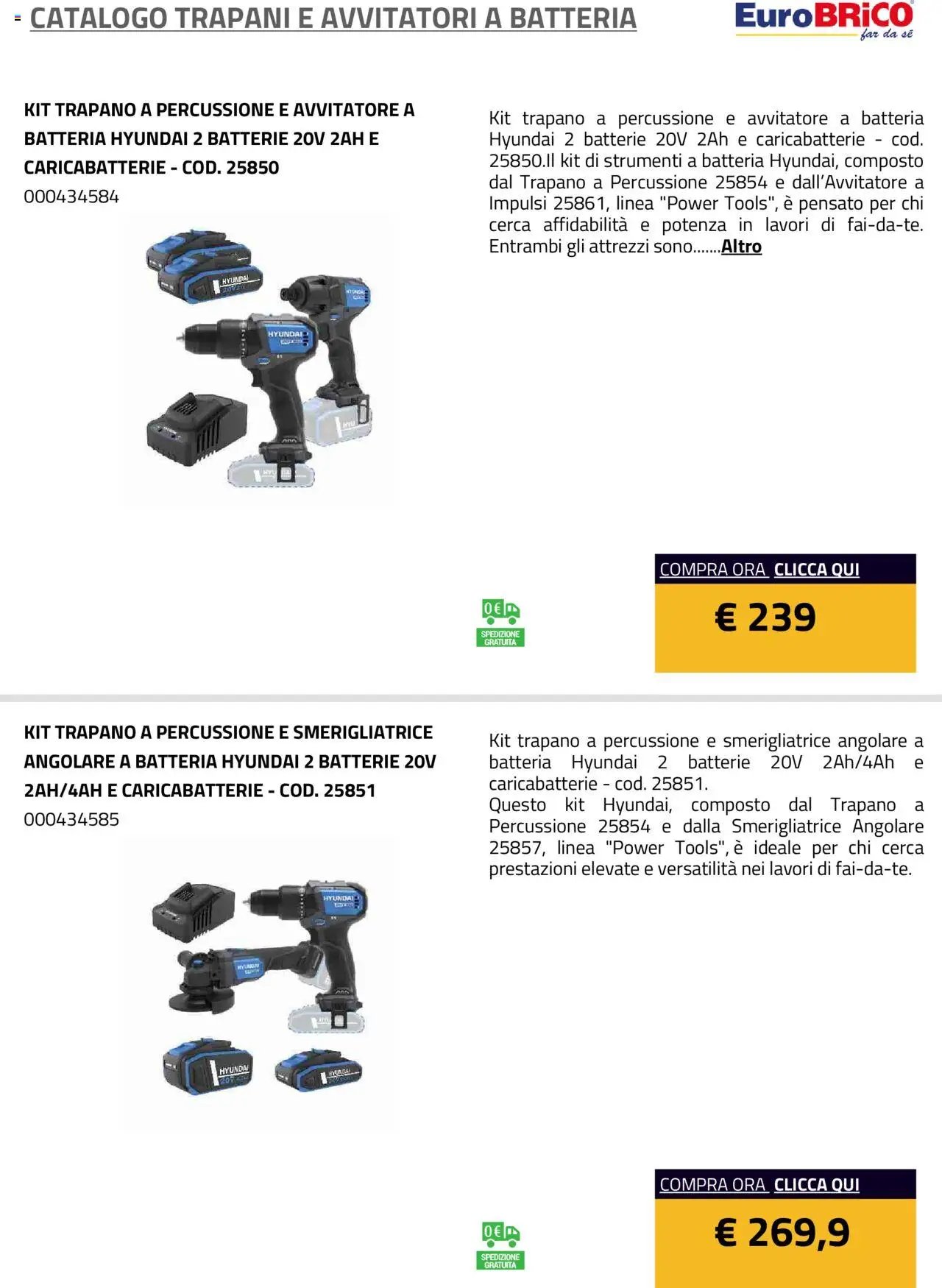 Eurobrico Trapani e Avvitatori a Batteria catalogo