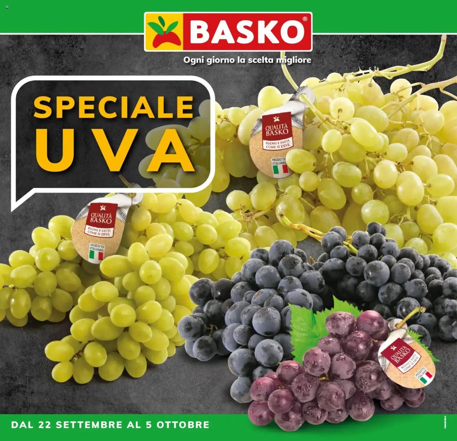 Basko volantino Speciale Uva
