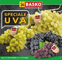 Basko volantino Speciale Uva