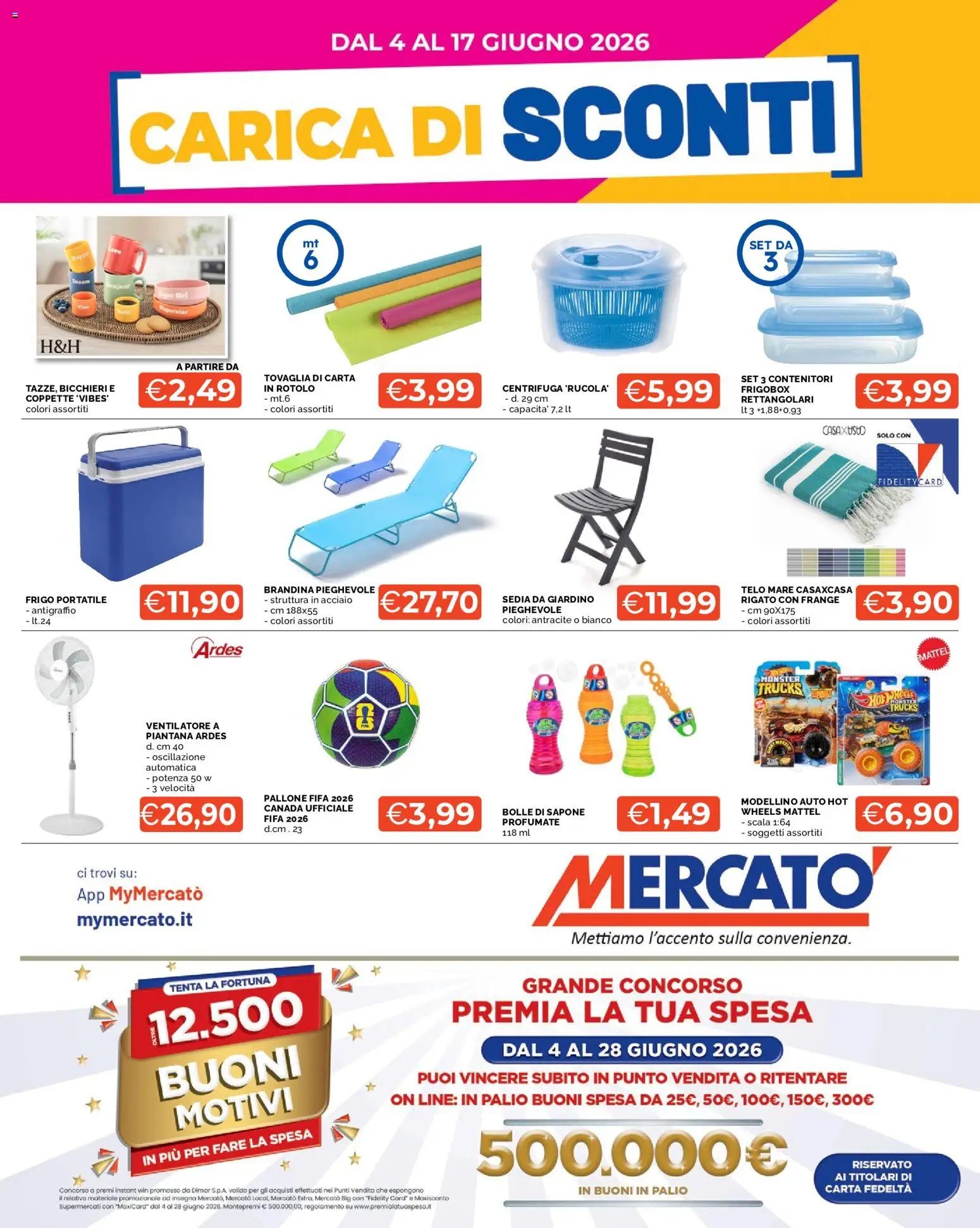 Mercatò volantino Carica di Sconti